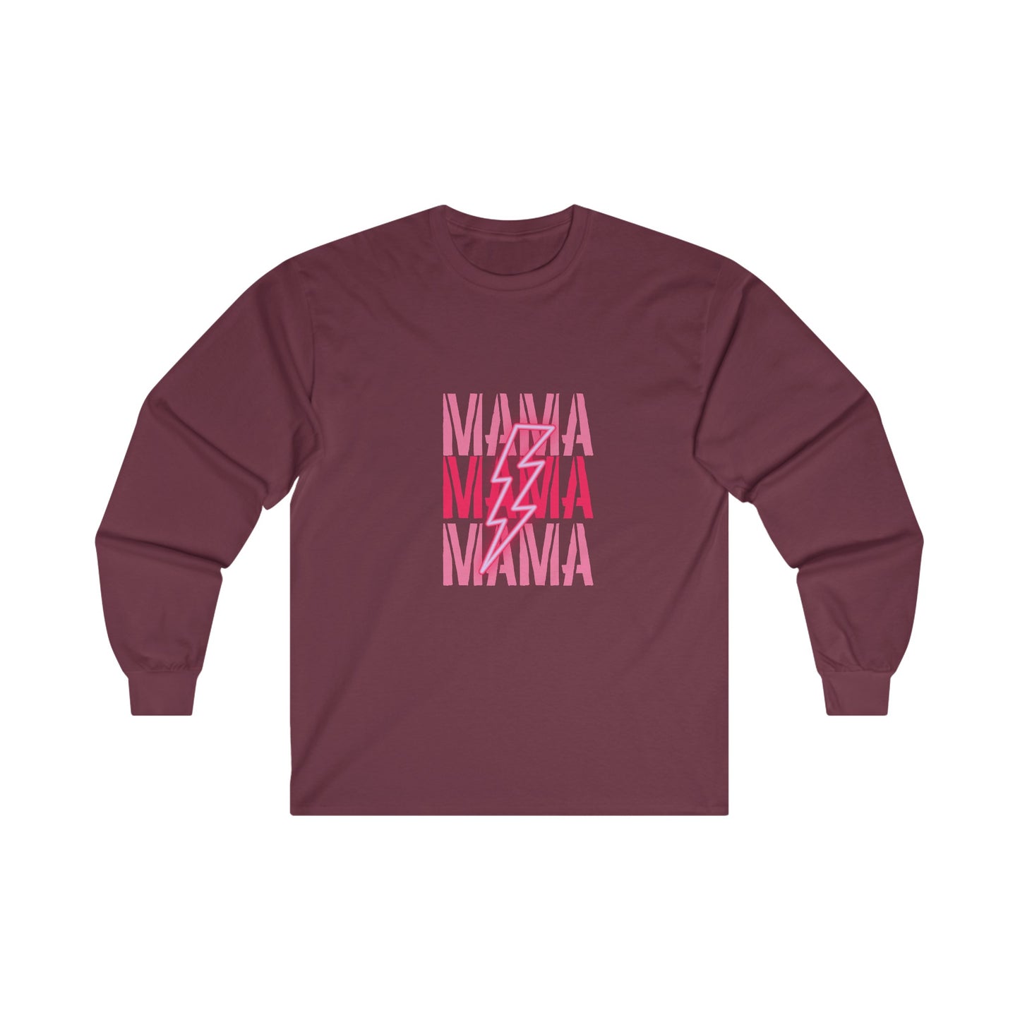 MAMA Lightning Bolt Unisex Ultra Cotton Long Sleeve Tee