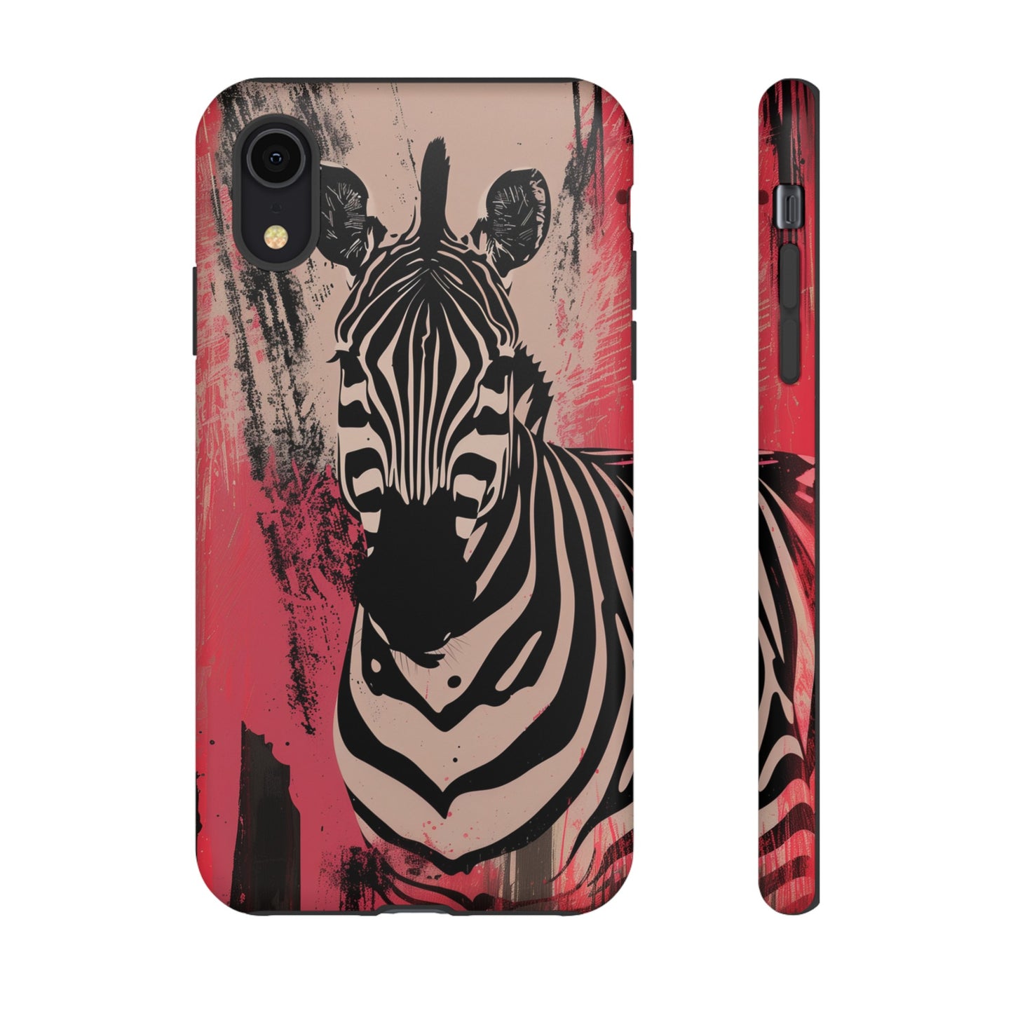 Pink Zebra Tough Phone Case