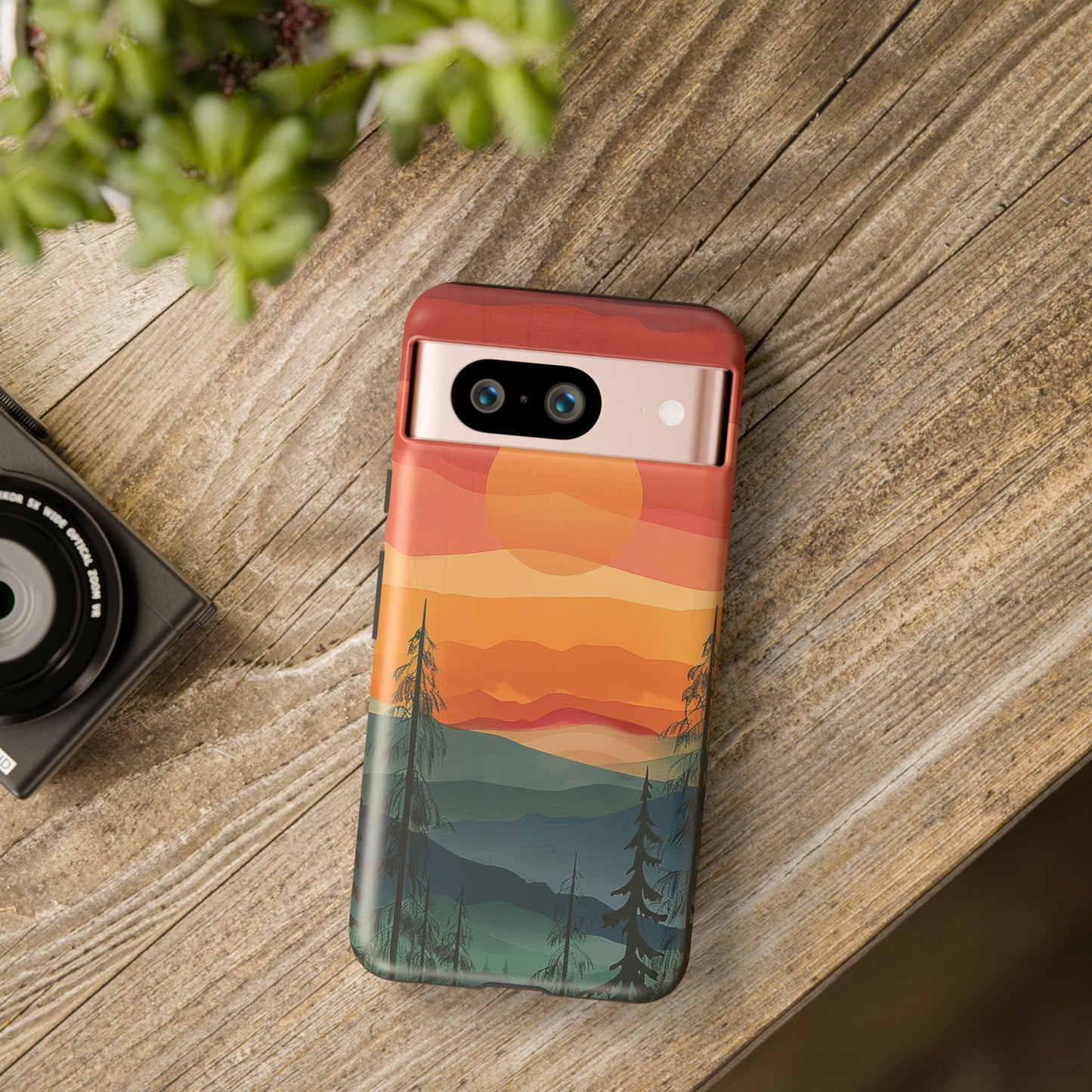 Forest Sunset Tough Phone Case