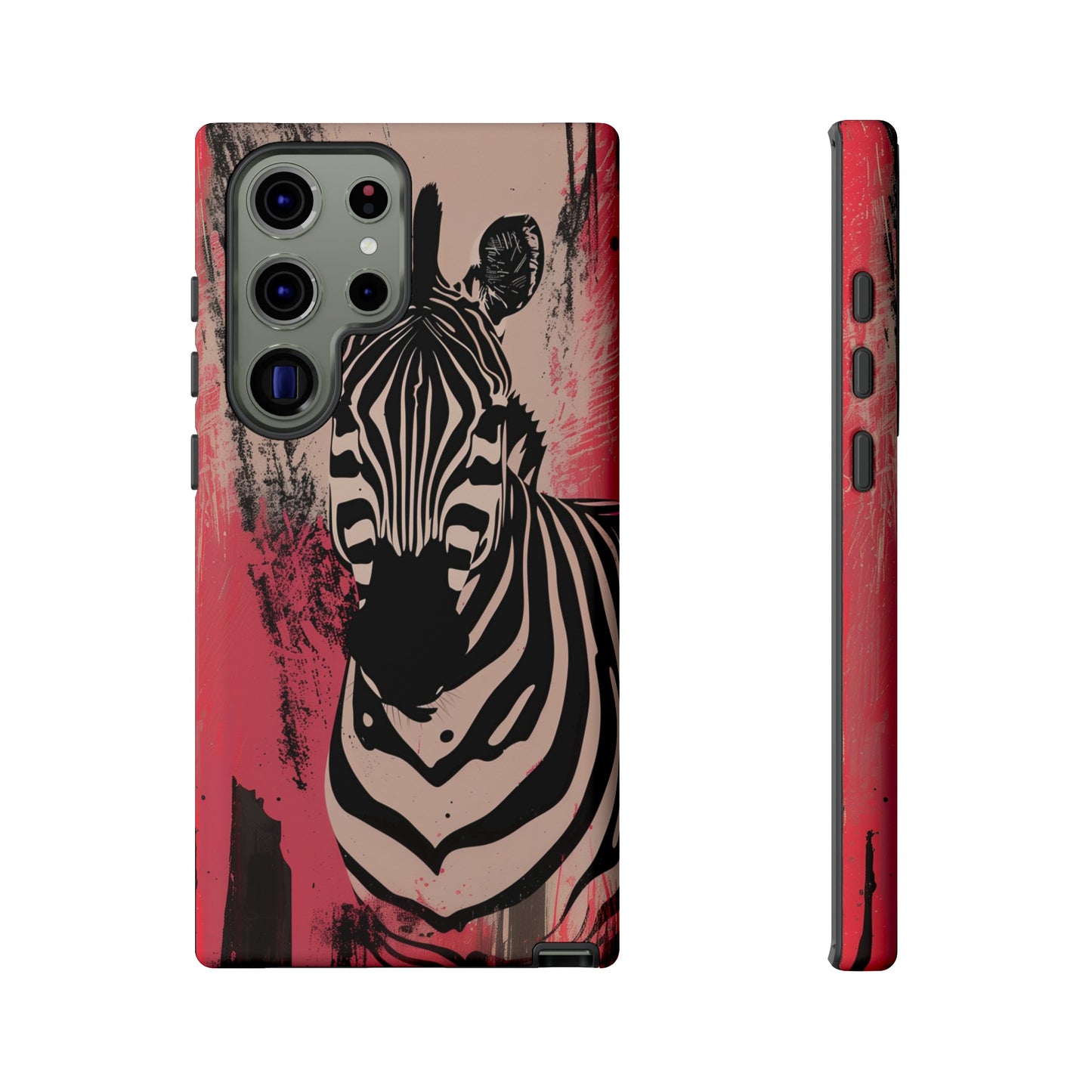 Pink Zebra Tough Phone Case