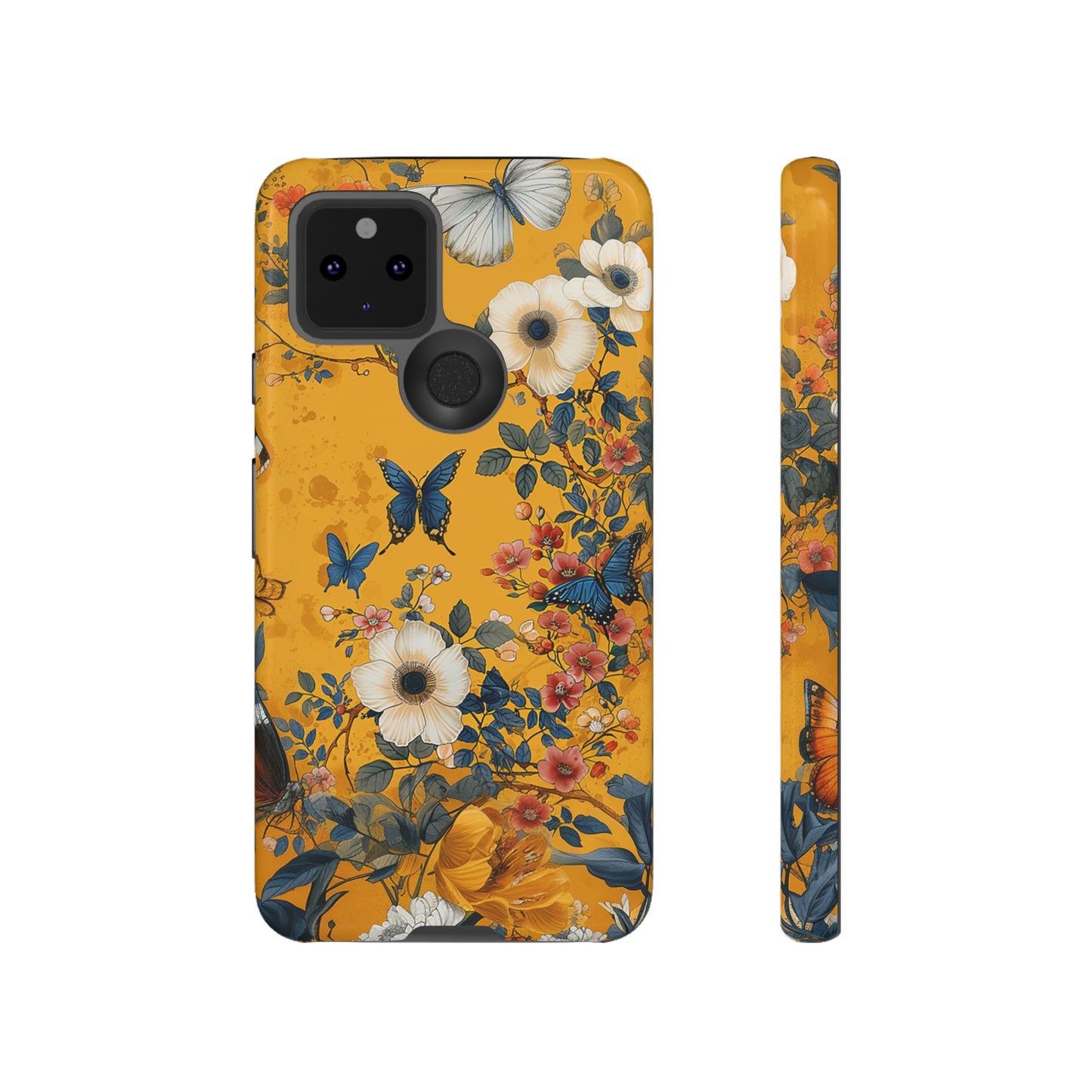 Yellow Floral Tough Phone Case