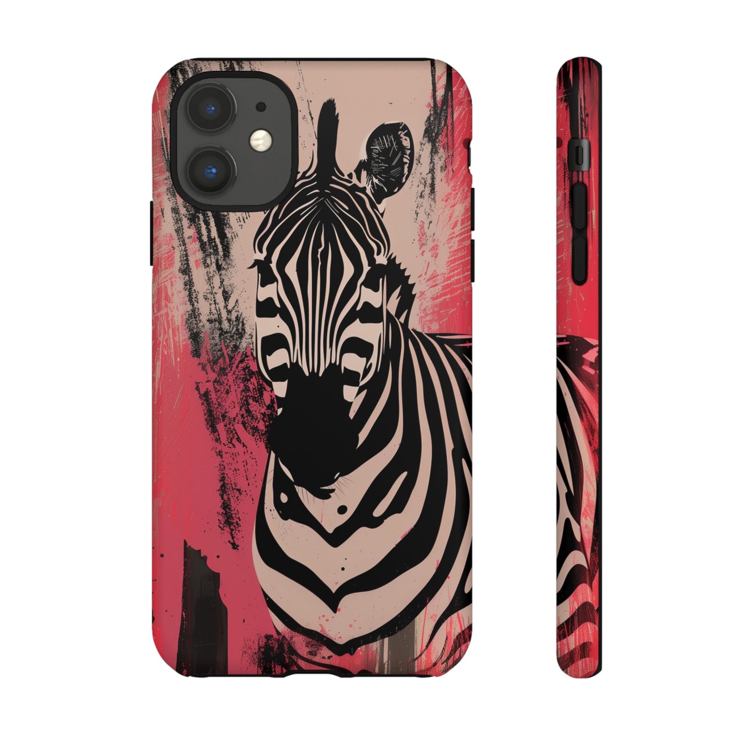 Pink Zebra Tough Phone Case