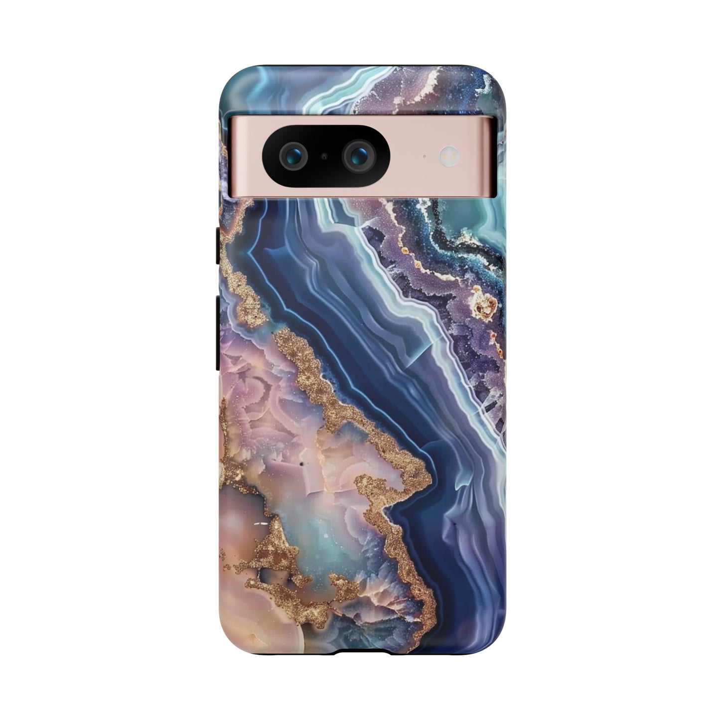 Pink and Blue Agate Tough Phone Case