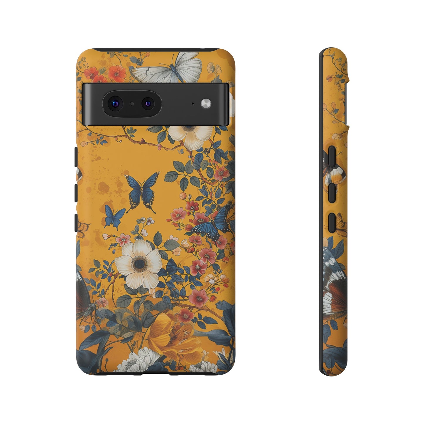 Yellow Floral Tough Phone Case