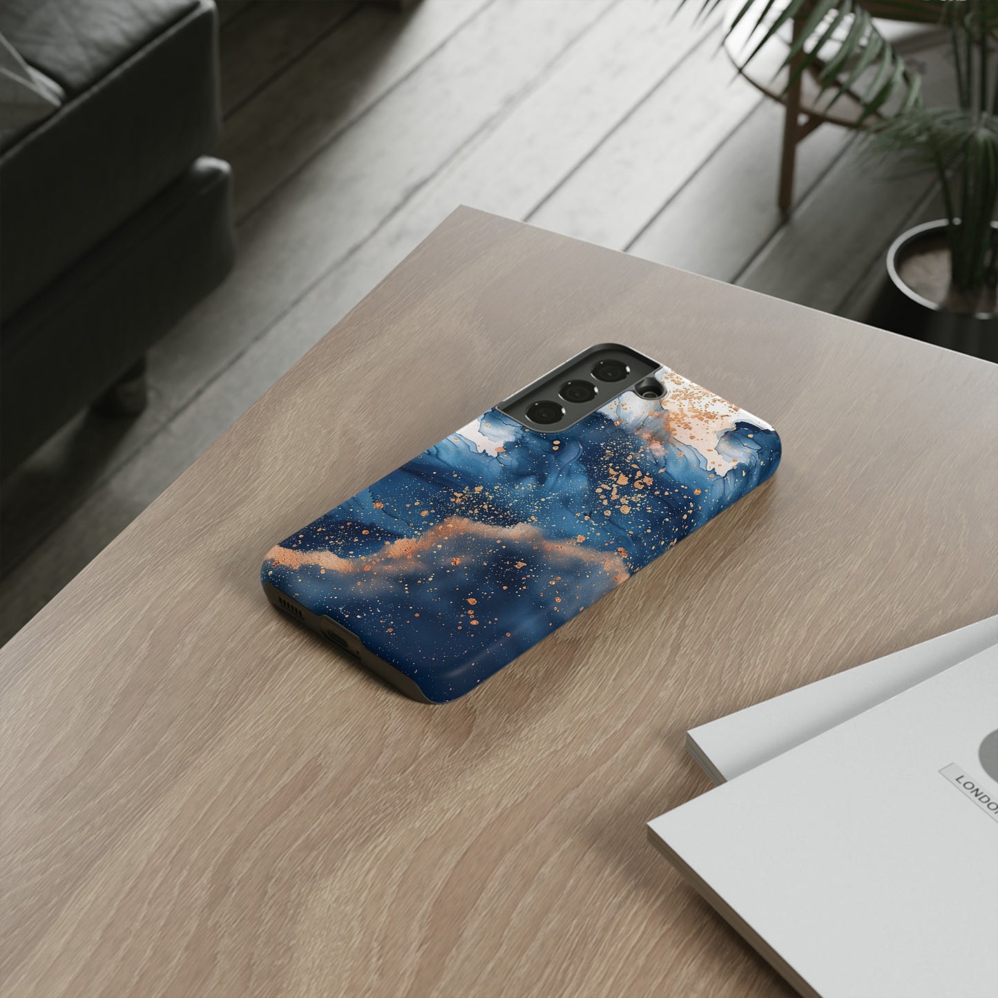 Blue Watercolors Tough Phone Case