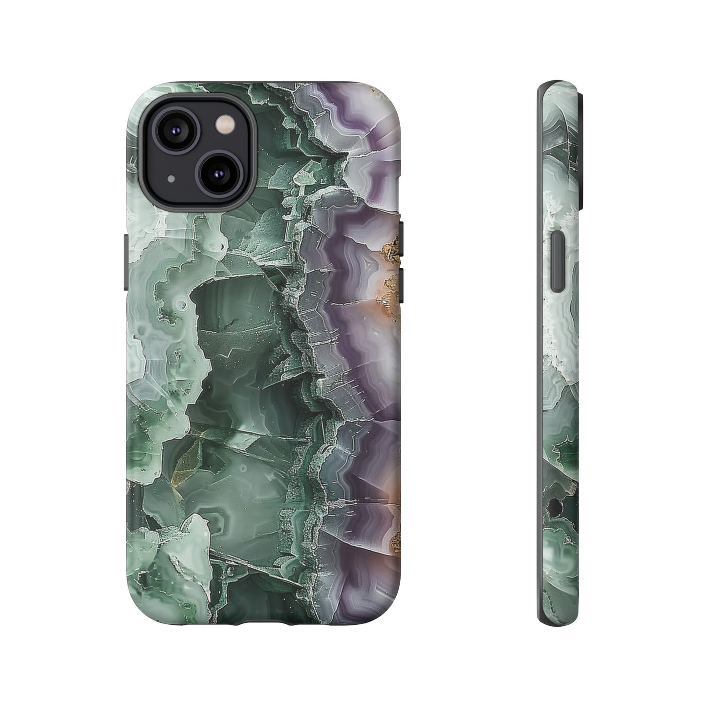 Emerald and Amethyst Tough Phone Case