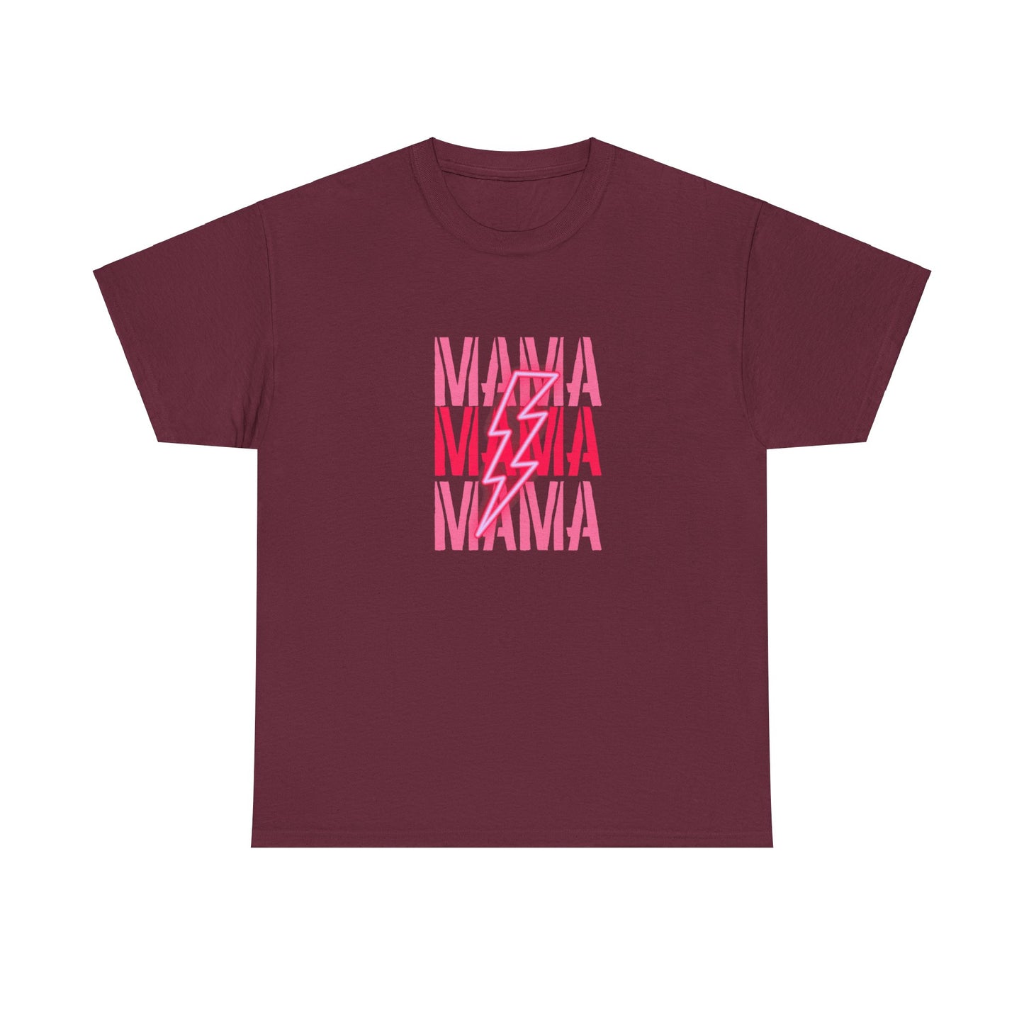 MAMA Lighting Bolt Unisex Heavy Cotton Tee