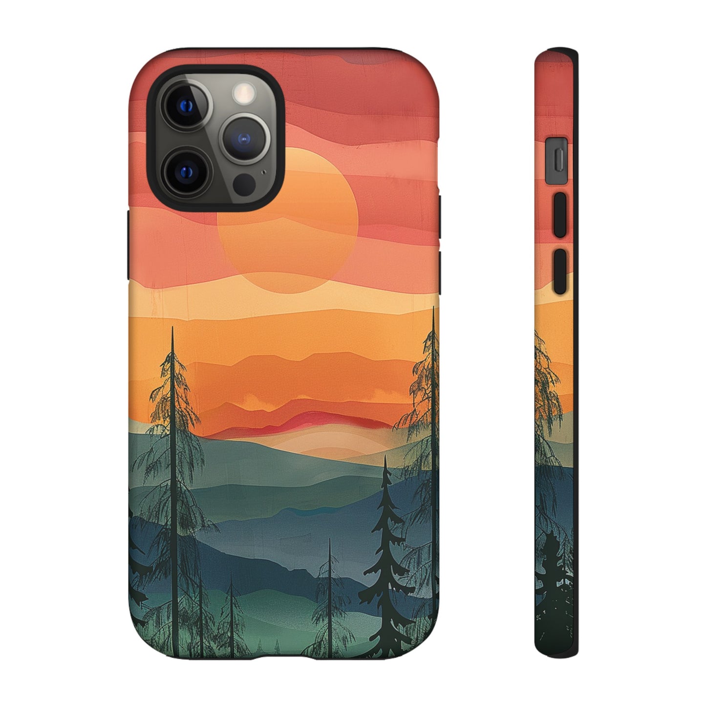 Forest Sunset Tough Phone Case