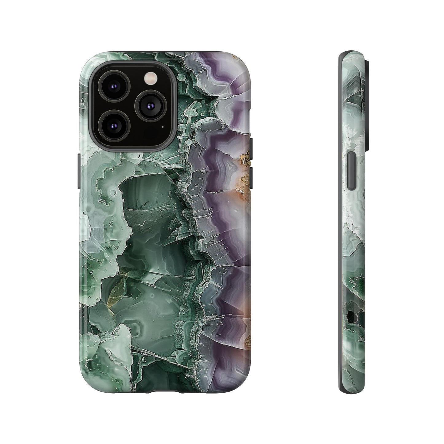 Emerald and Amethyst Tough Phone Case