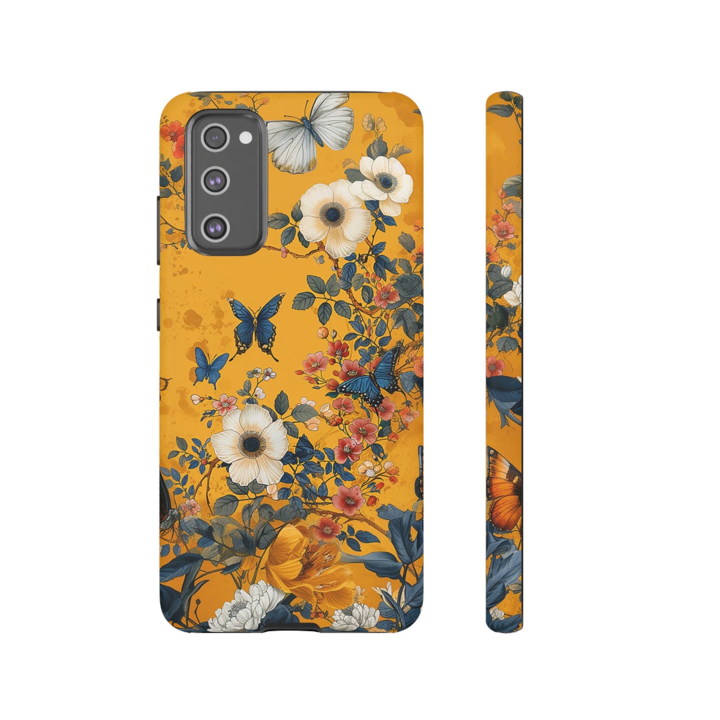 Yellow Floral Tough Phone Case