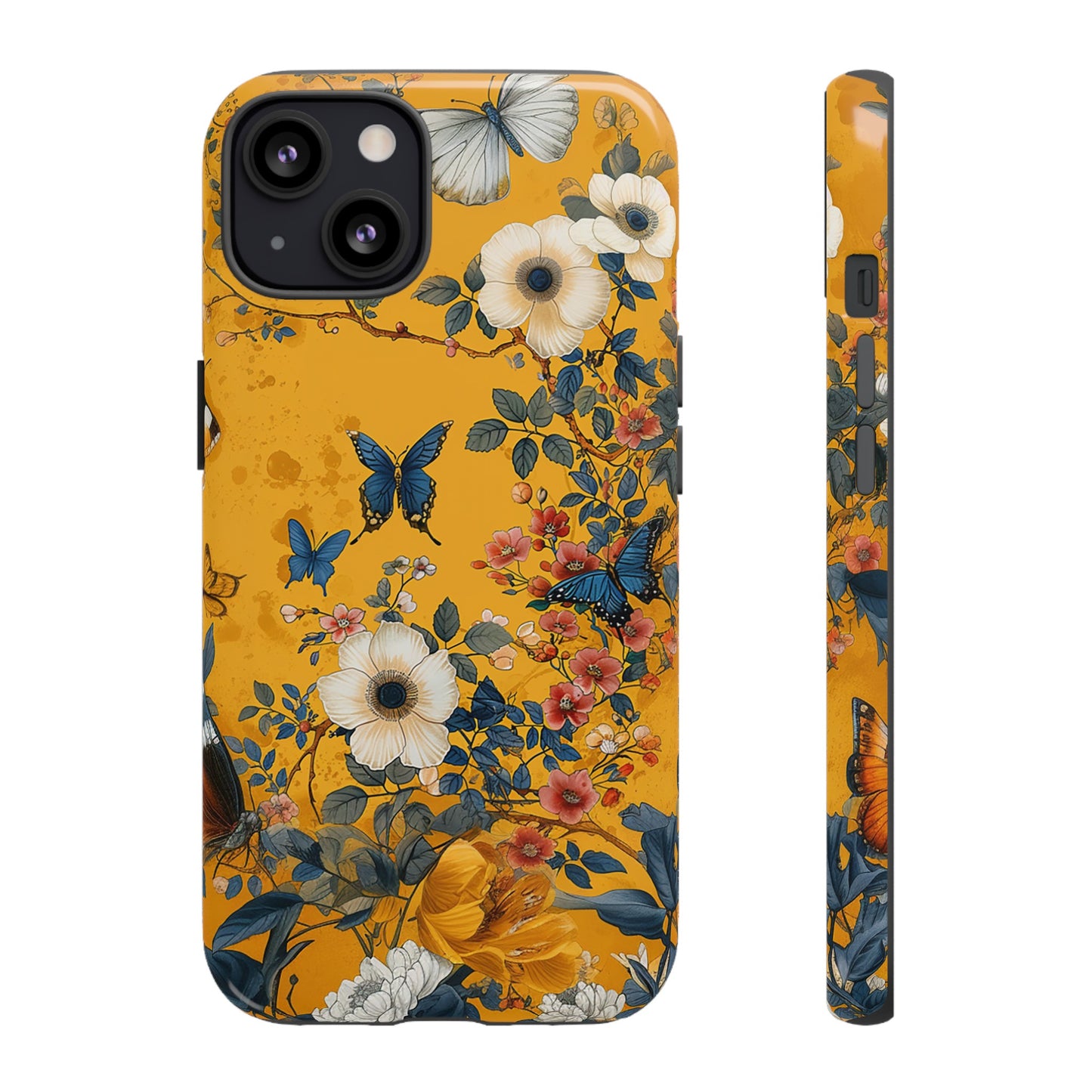 Yellow Floral Tough Phone Case