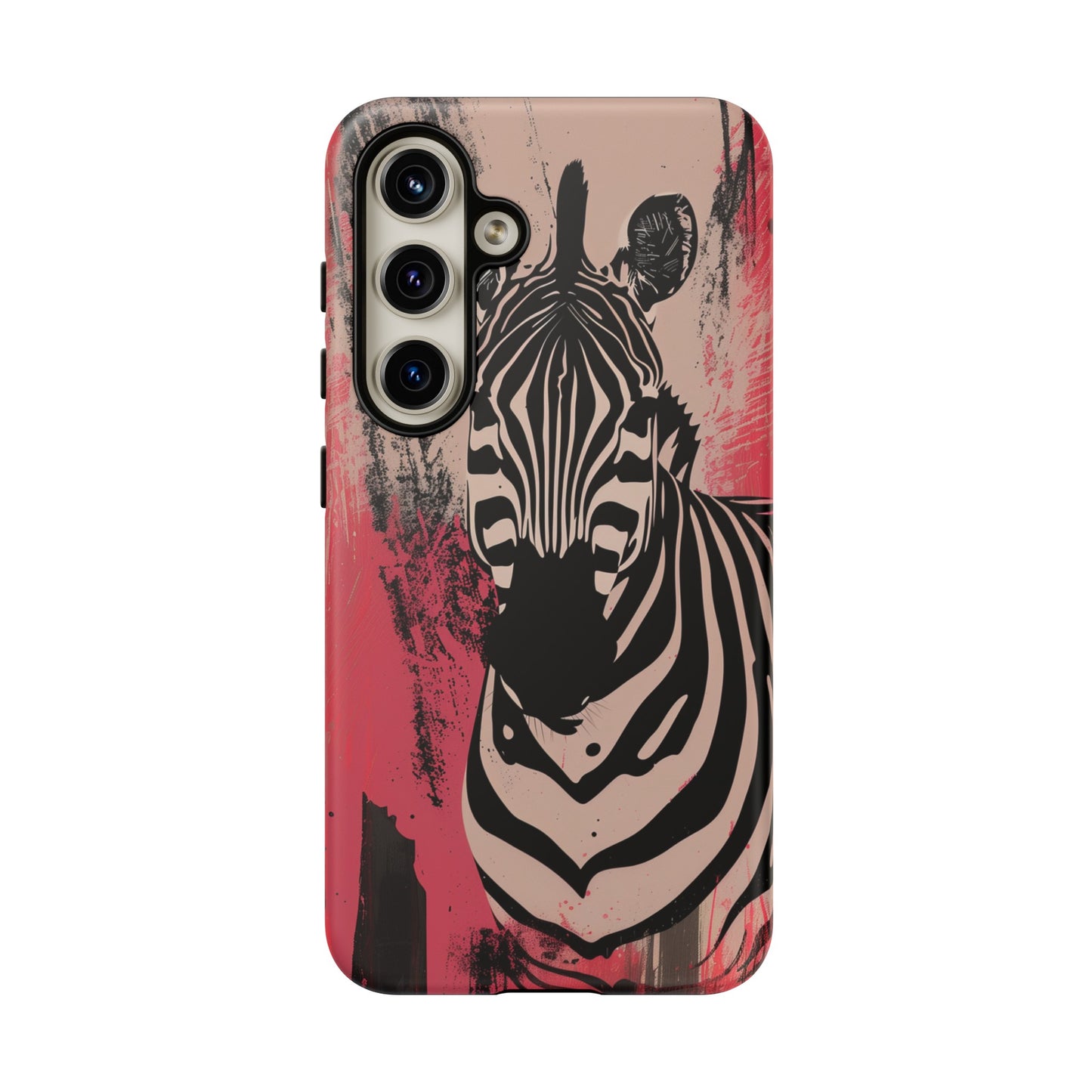 Pink Zebra Tough Phone Case