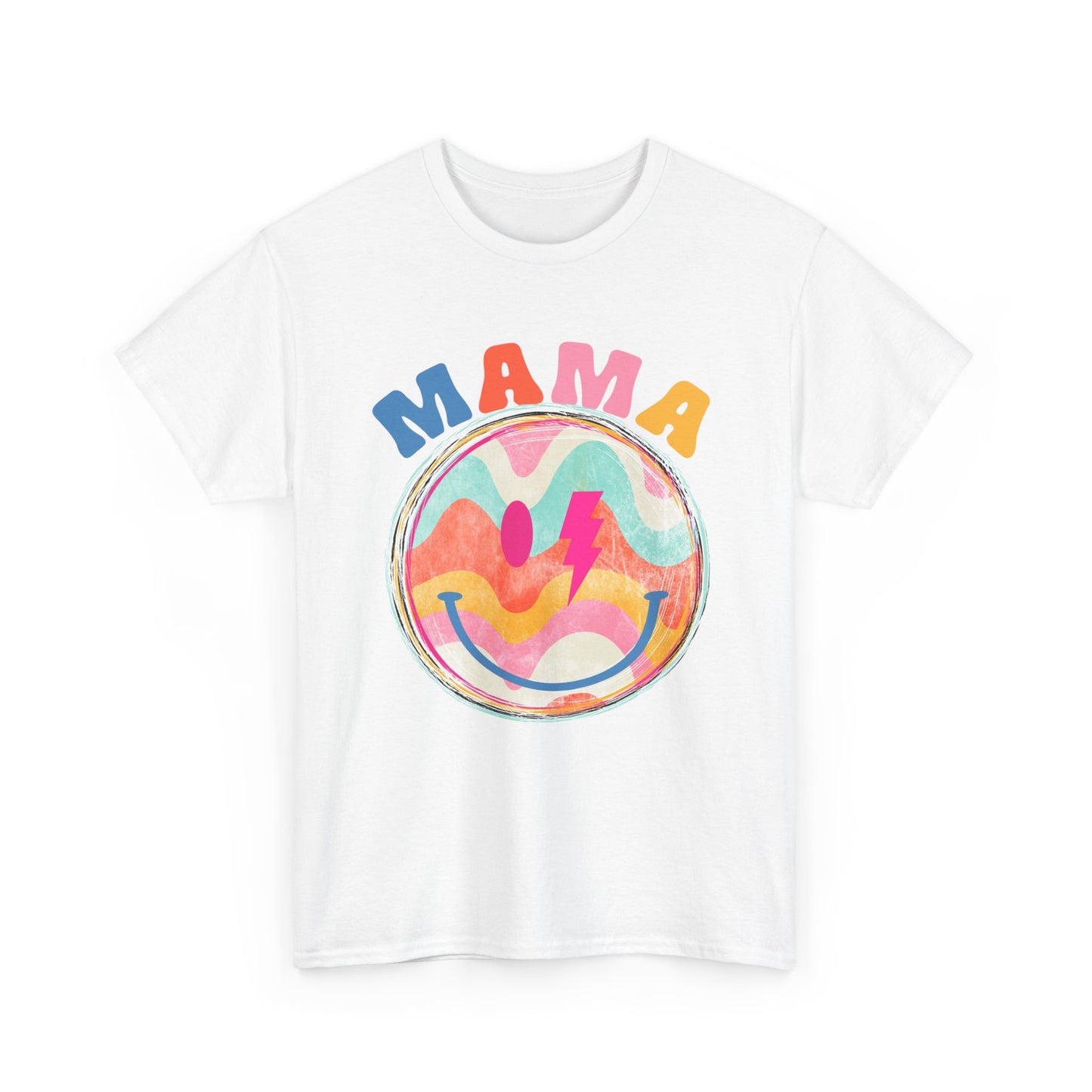 Retro 70's MAMA Smiley Face Unisex Tee