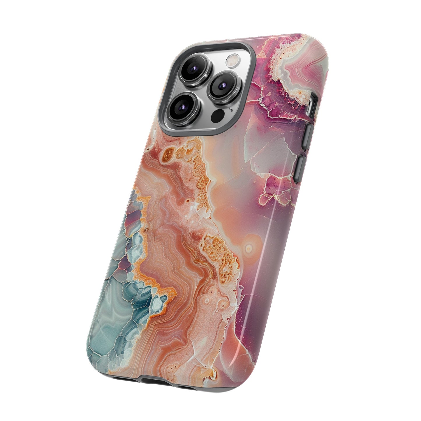 Pink Agate Tough Phone Case