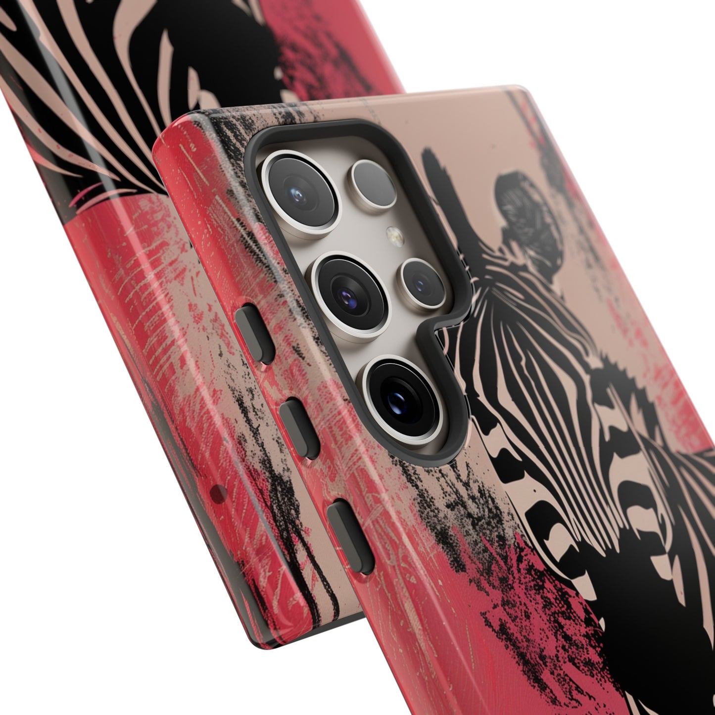 Pink Zebra Tough Phone Case