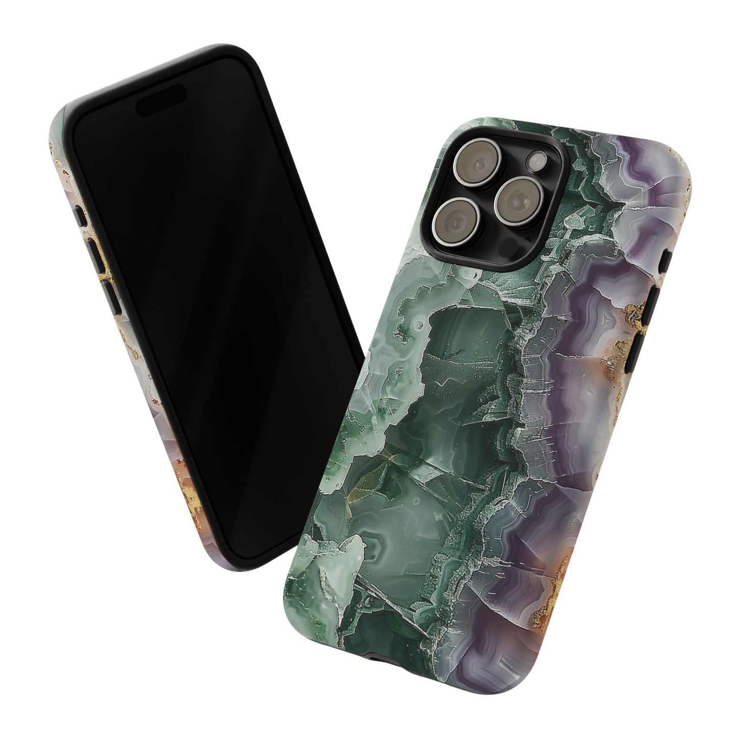 Emerald and Amethyst Tough Phone Case