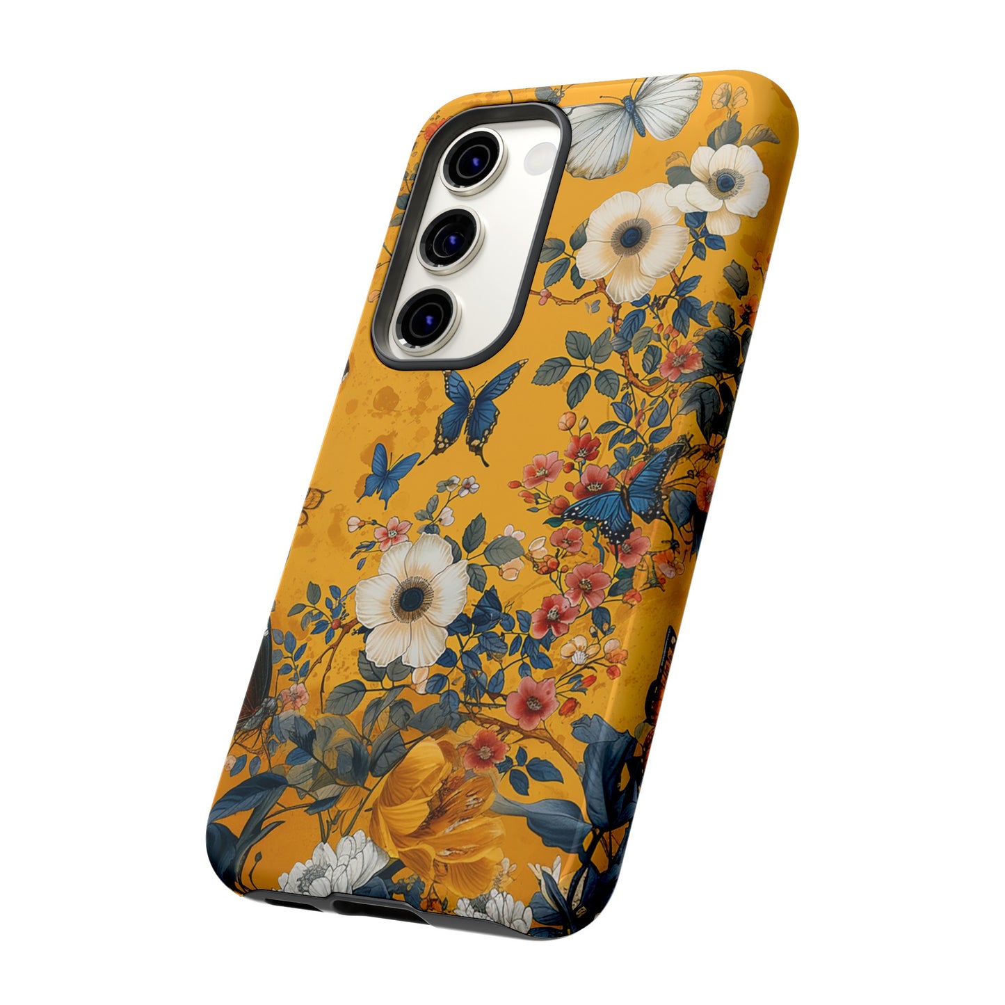 Yellow Floral Tough Phone Case