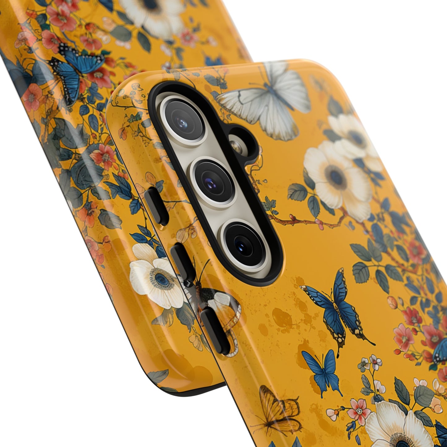 Yellow Floral Tough Phone Case