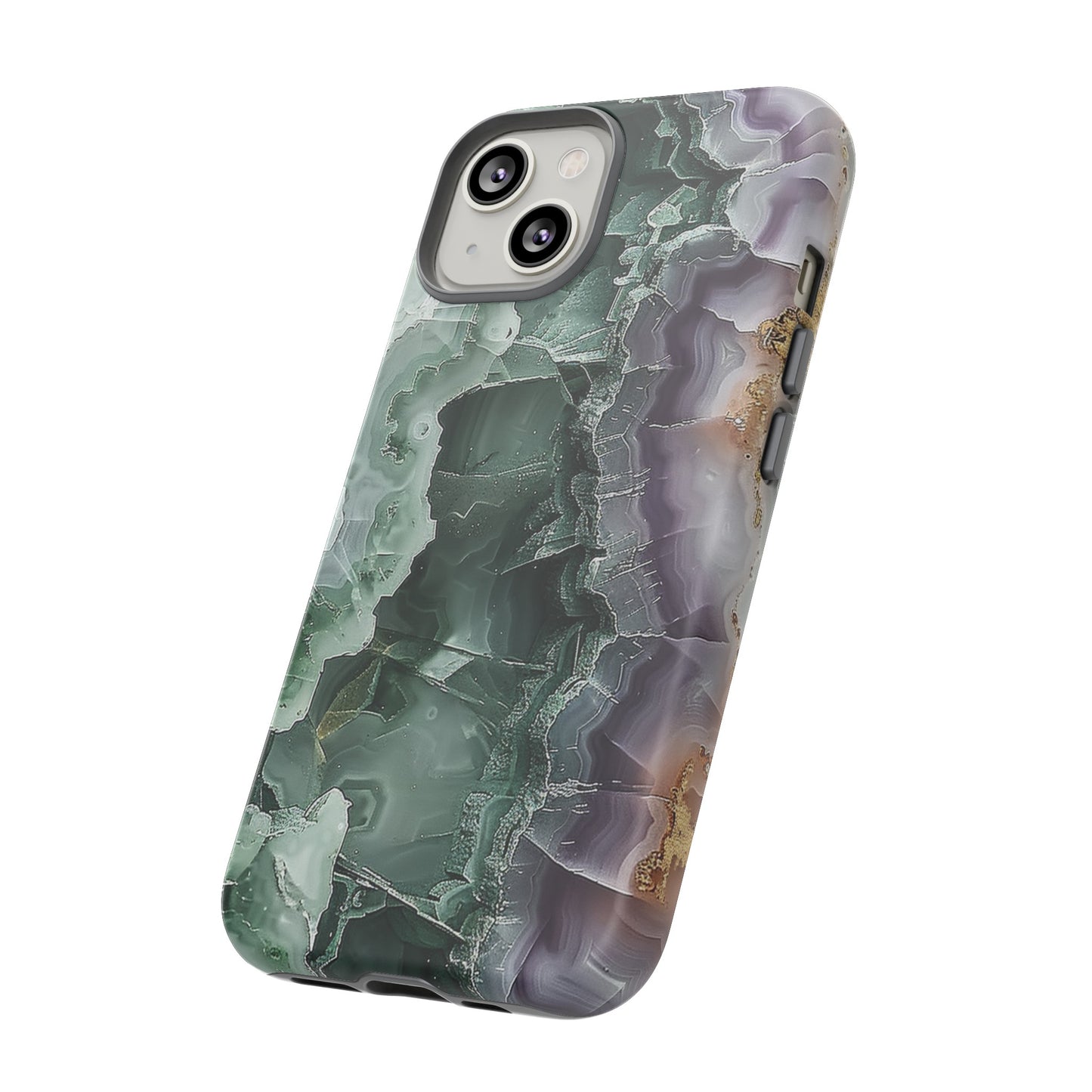 Emerald and Amethyst Tough Phone Case