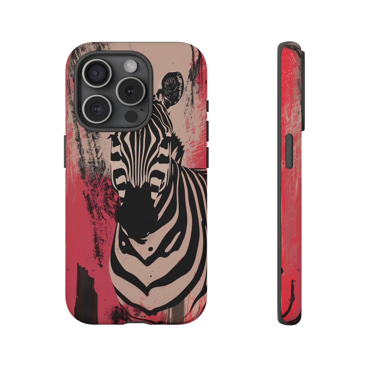 Pink Zebra Tough Phone Case