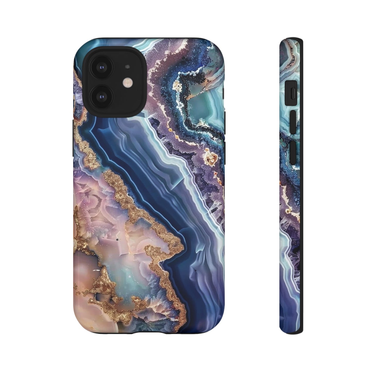 Pink and Blue Agate Tough Phone Case