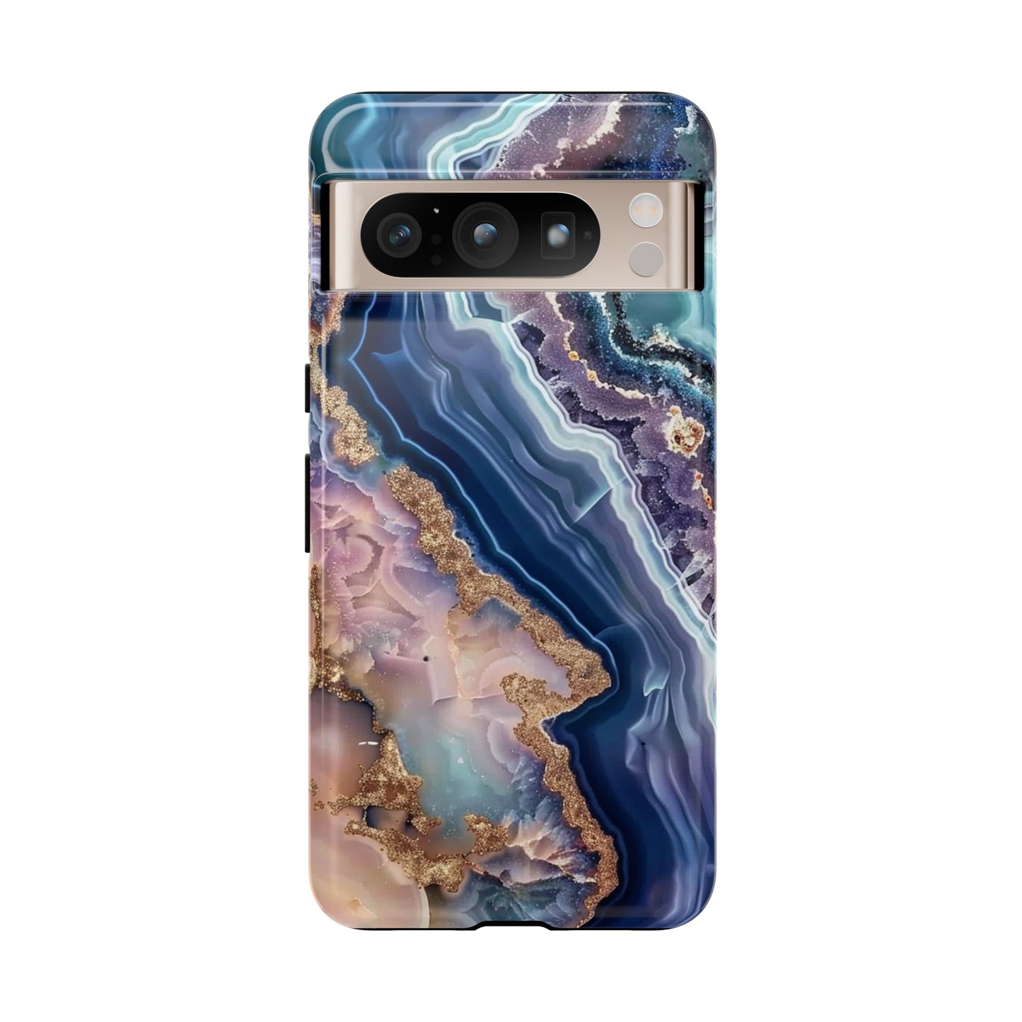 Pink and Blue Agate Tough Phone Case