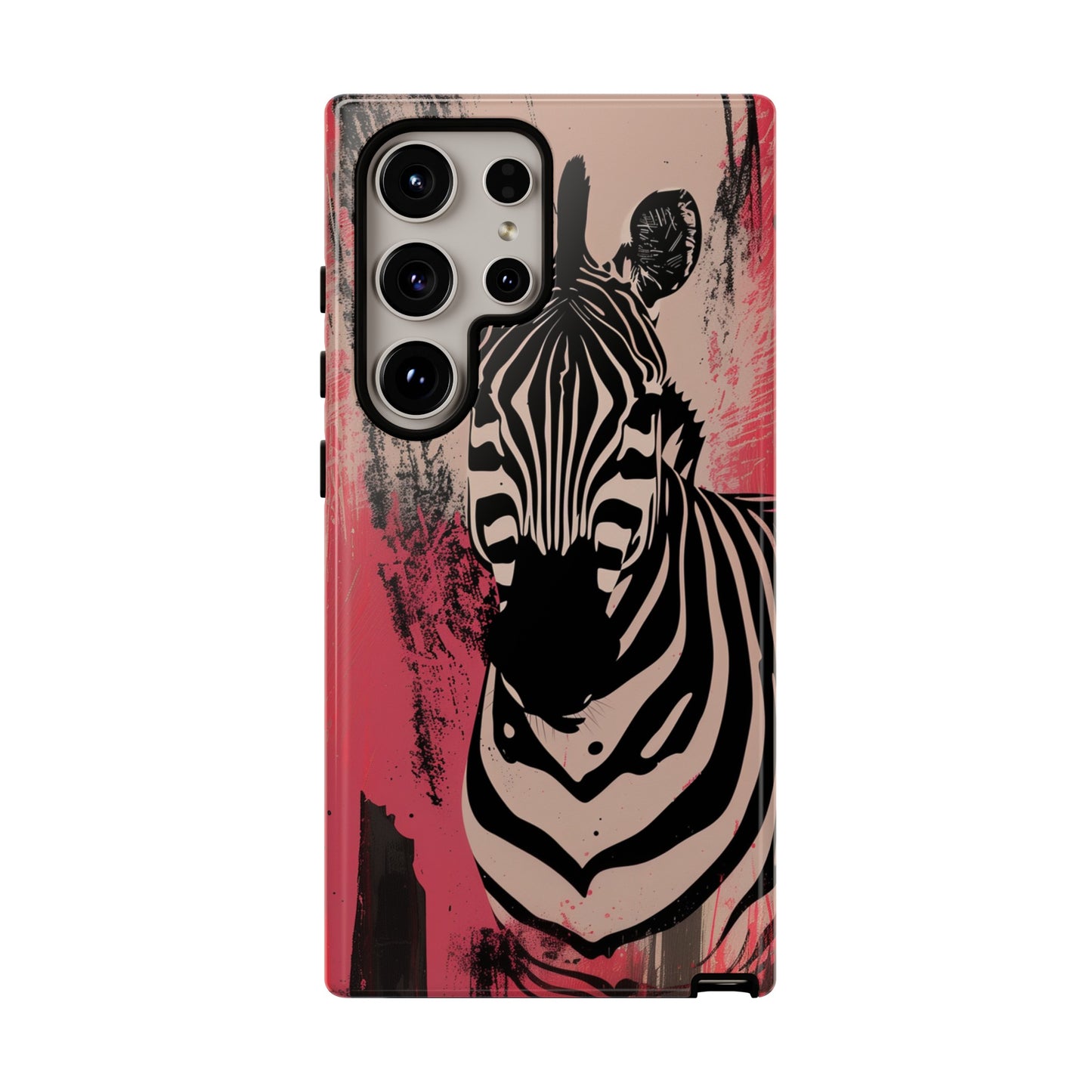 Pink Zebra Tough Phone Case