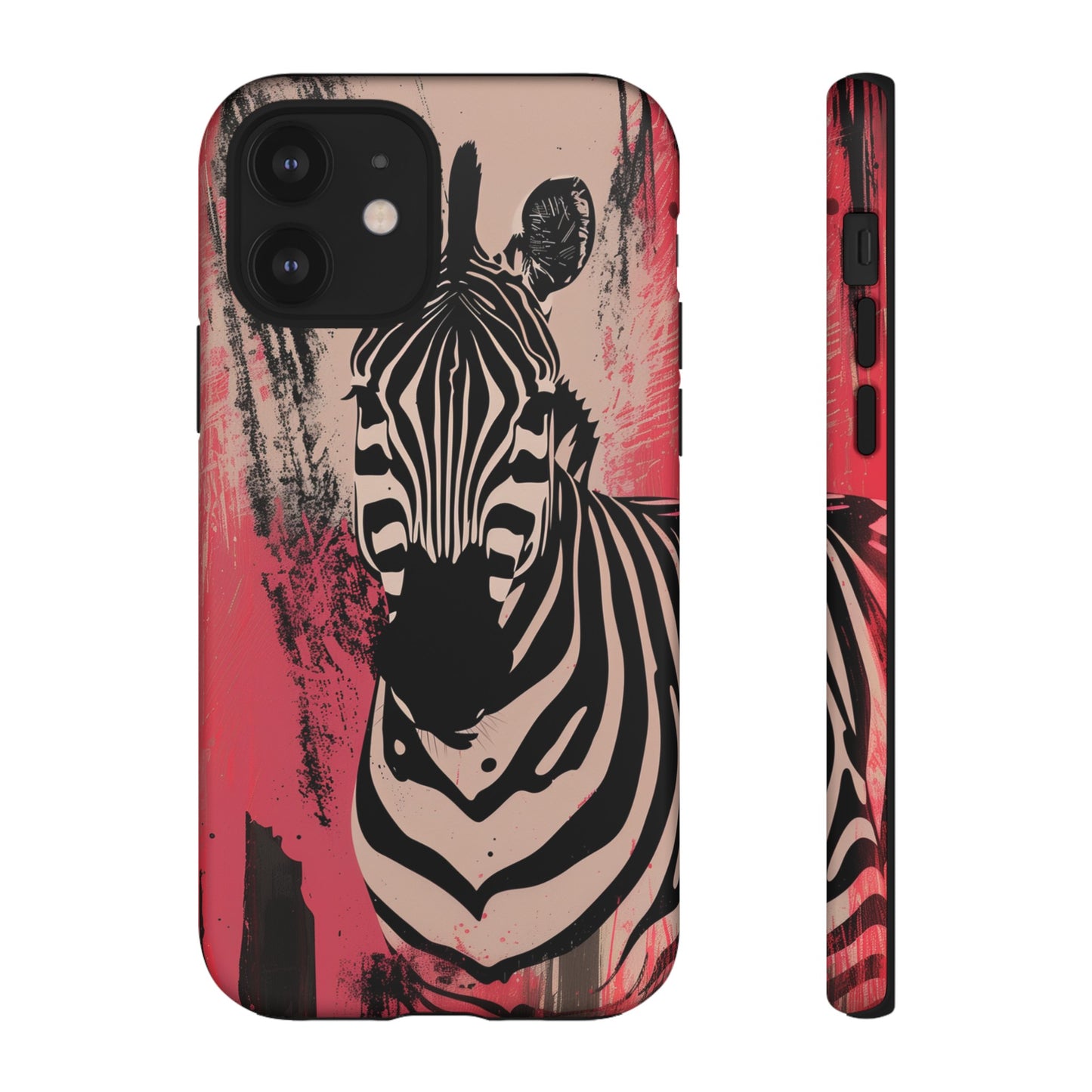 Pink Zebra Tough Phone Case