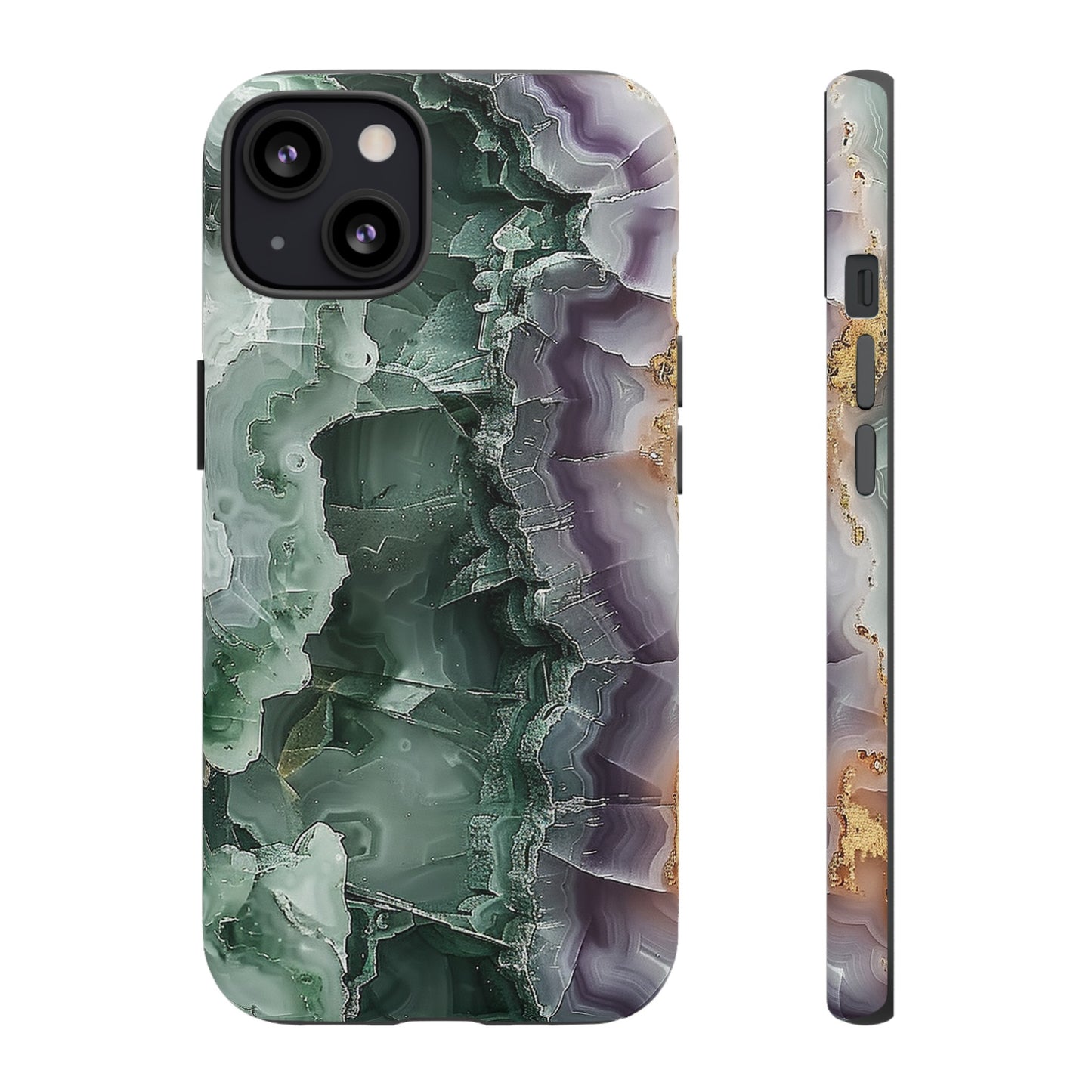 Emerald and Amethyst Tough Phone Case