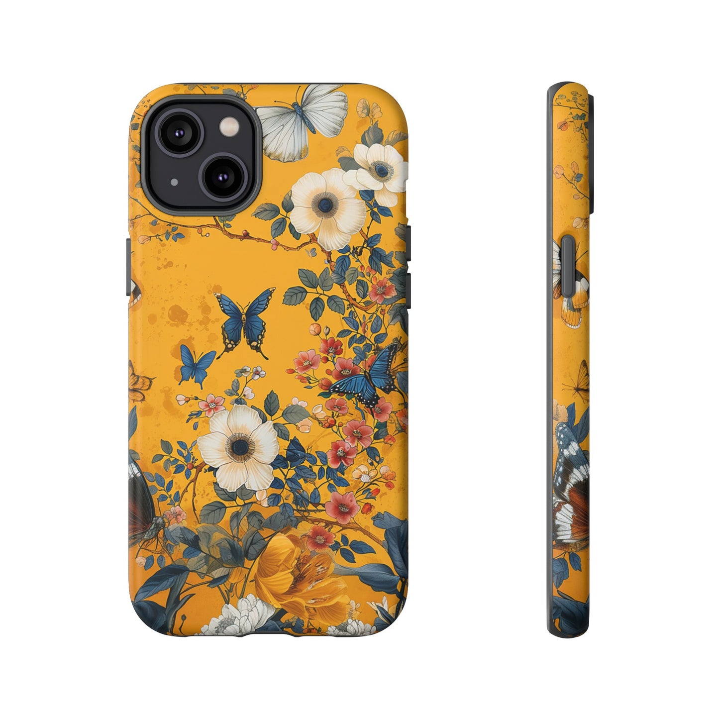 Yellow Floral Tough Phone Case