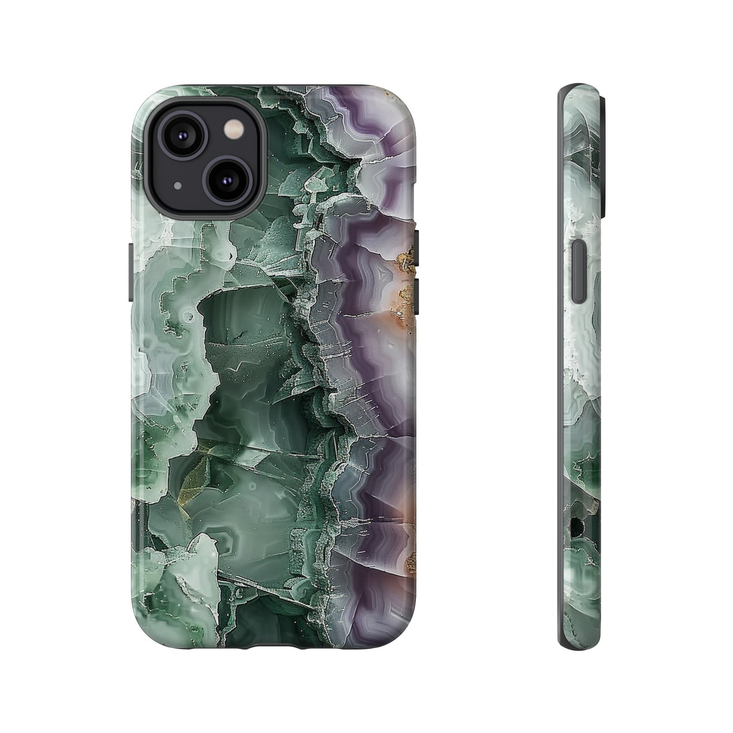 Emerald and Amethyst Tough Phone Case