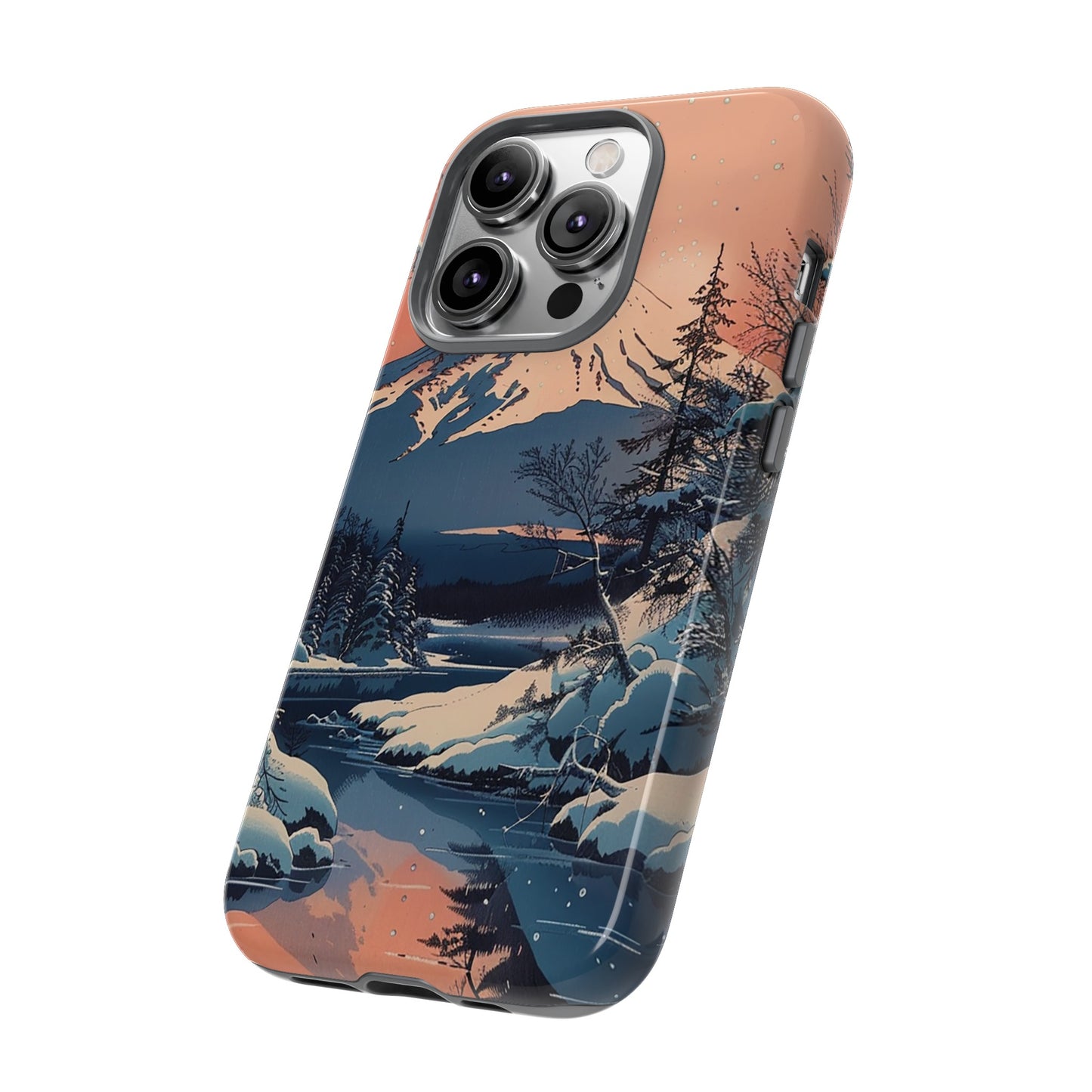 Snow Covered Mountain Tough Phone Case