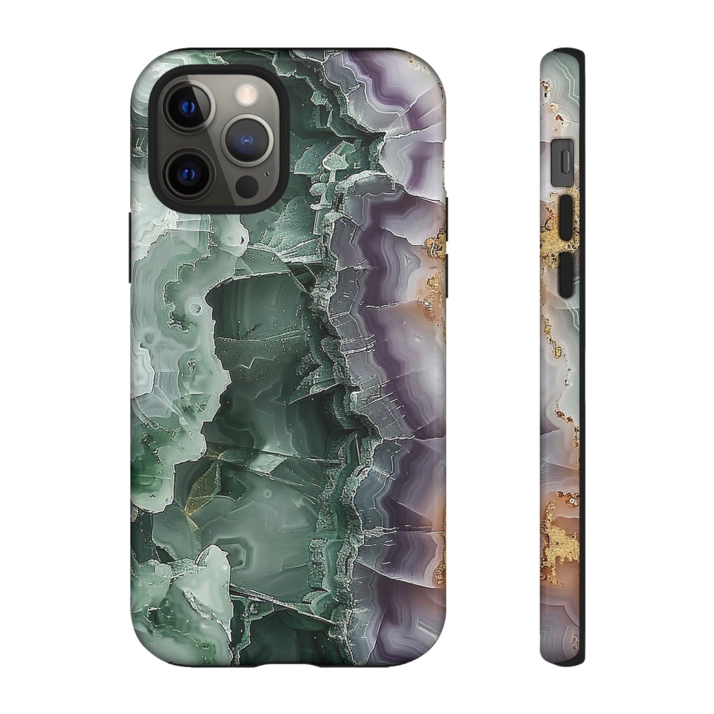 Emerald and Amethyst Tough Phone Case