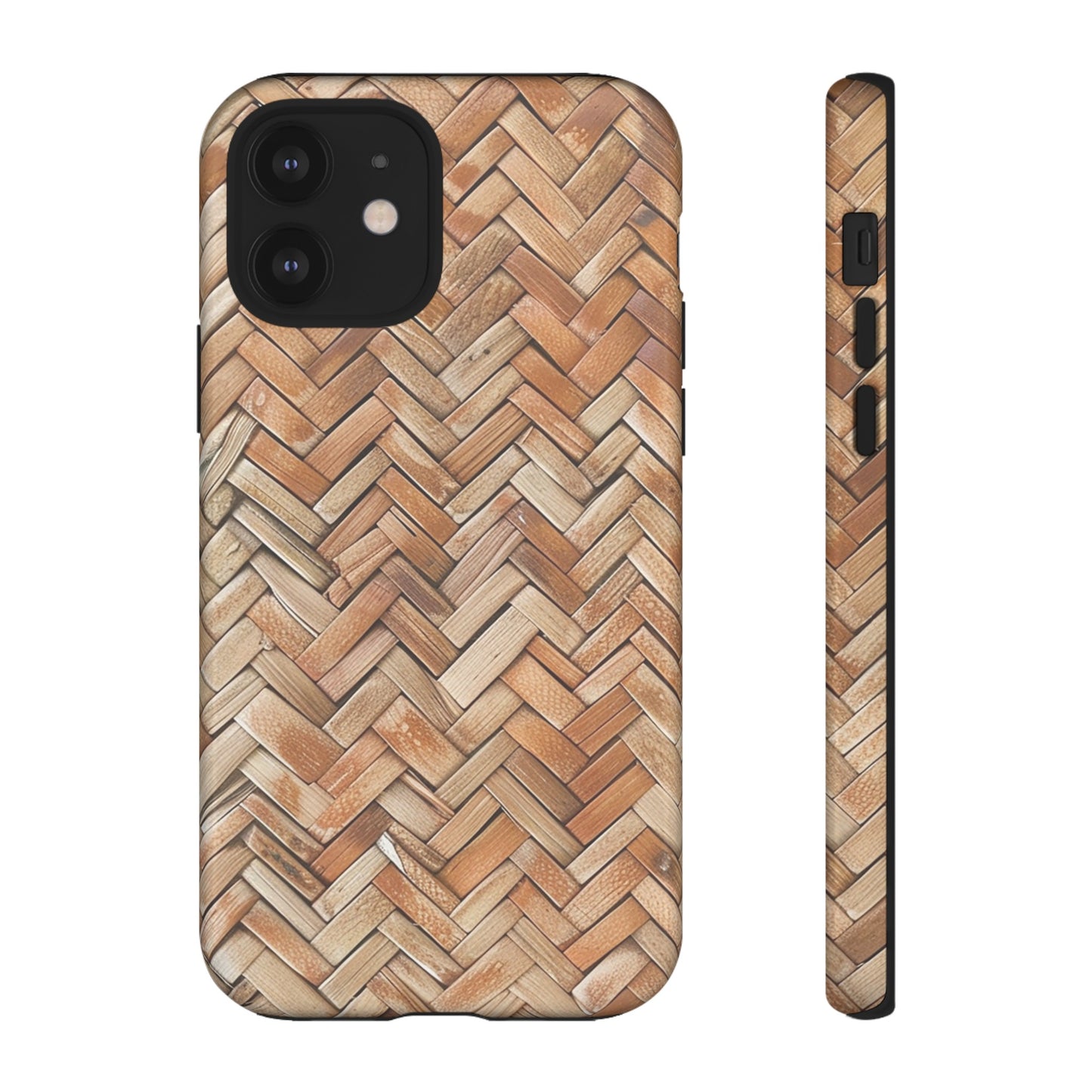 Boho Herringbone Rattan Tough Phone Case