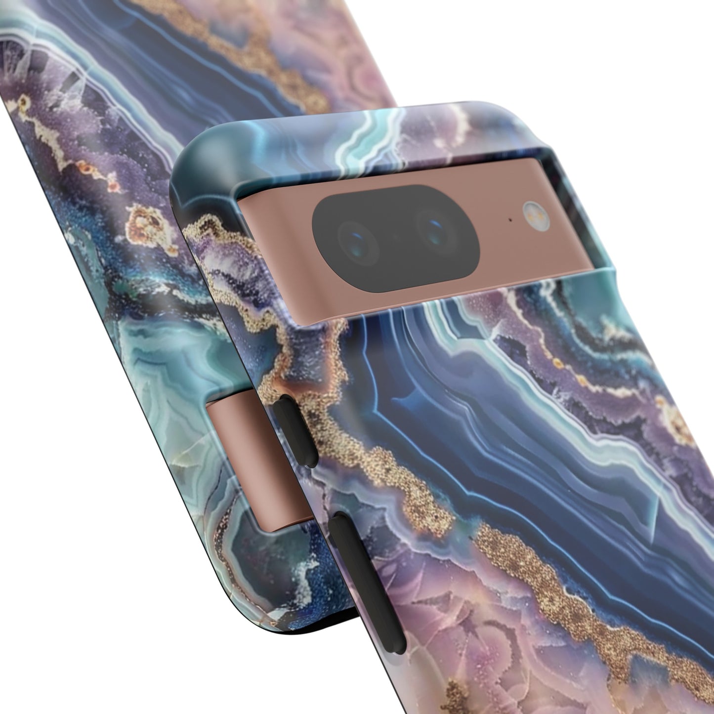 Pink and Blue Agate Tough Phone Case