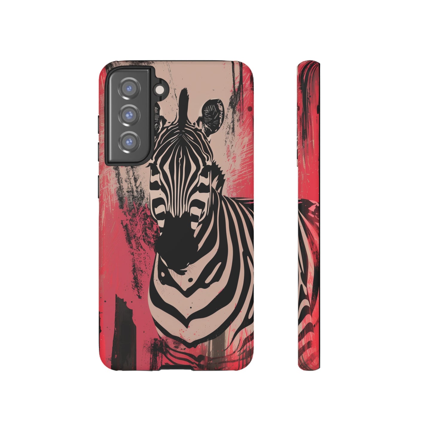 Pink Zebra Tough Phone Case