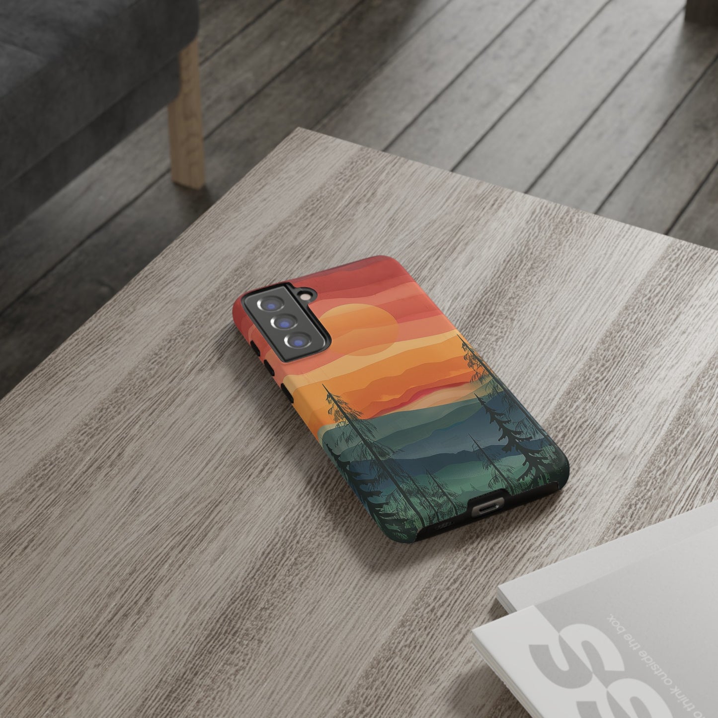 Forest Sunset Tough Phone Case