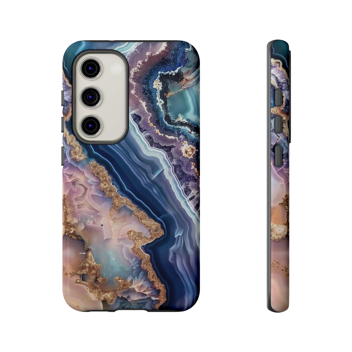 Pink and Blue Agate Tough Phone Case