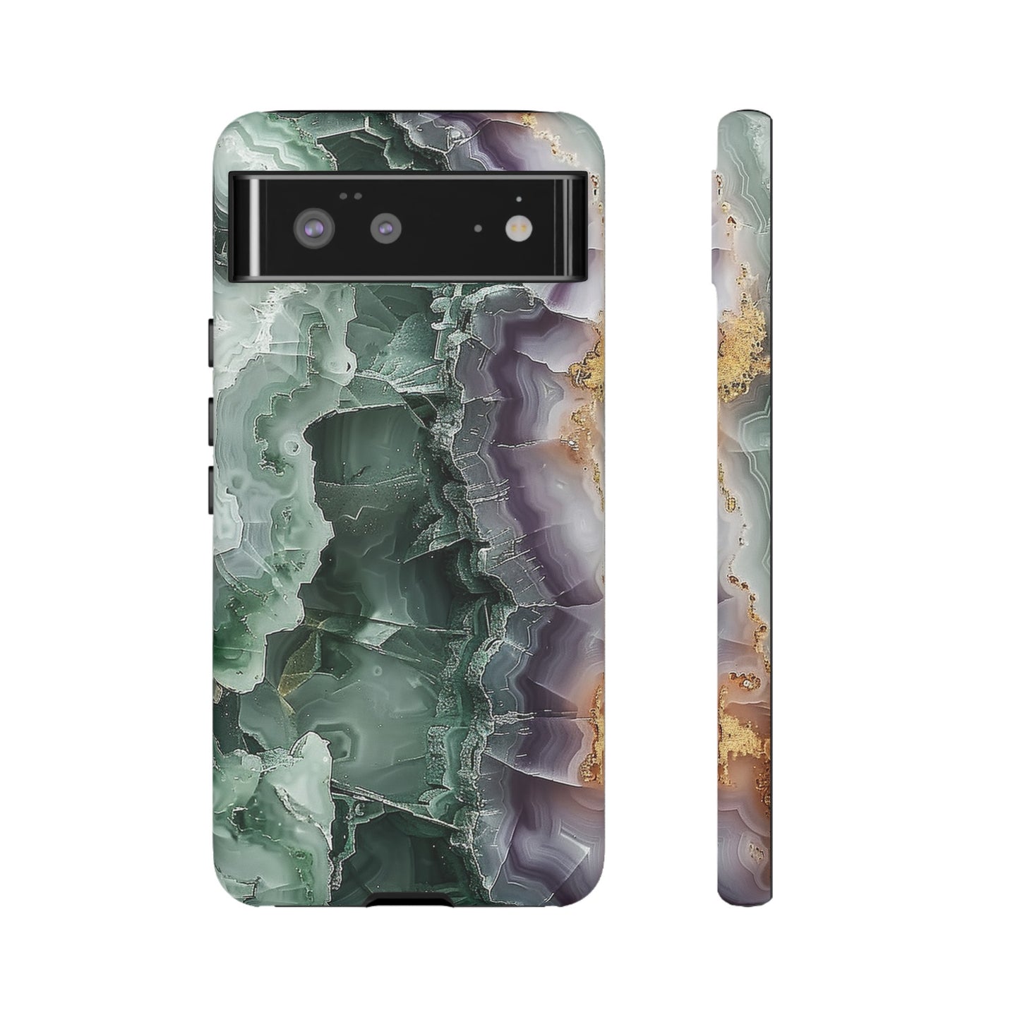 Emerald and Amethyst Tough Phone Case