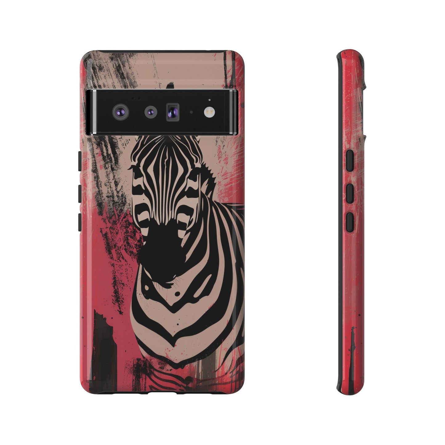 Pink Zebra Tough Phone Case