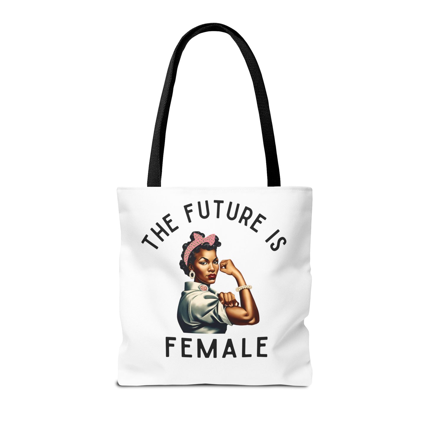 5 The Future is Female White Tote Bag