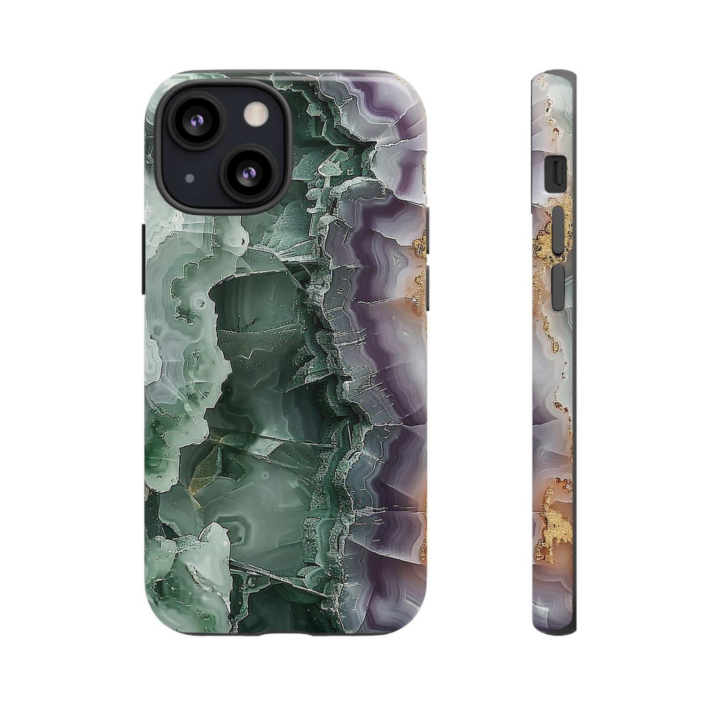 Emerald and Amethyst Tough Phone Case