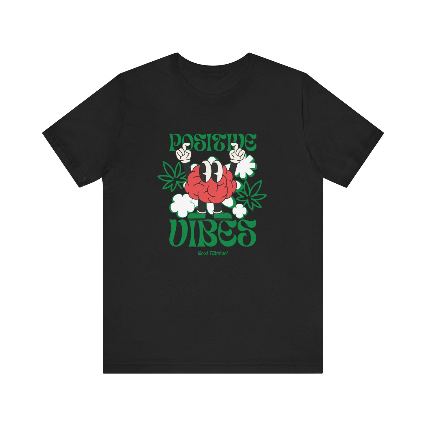 Positive Vibes (Cannabis) Jersey Short Sleeve Tee