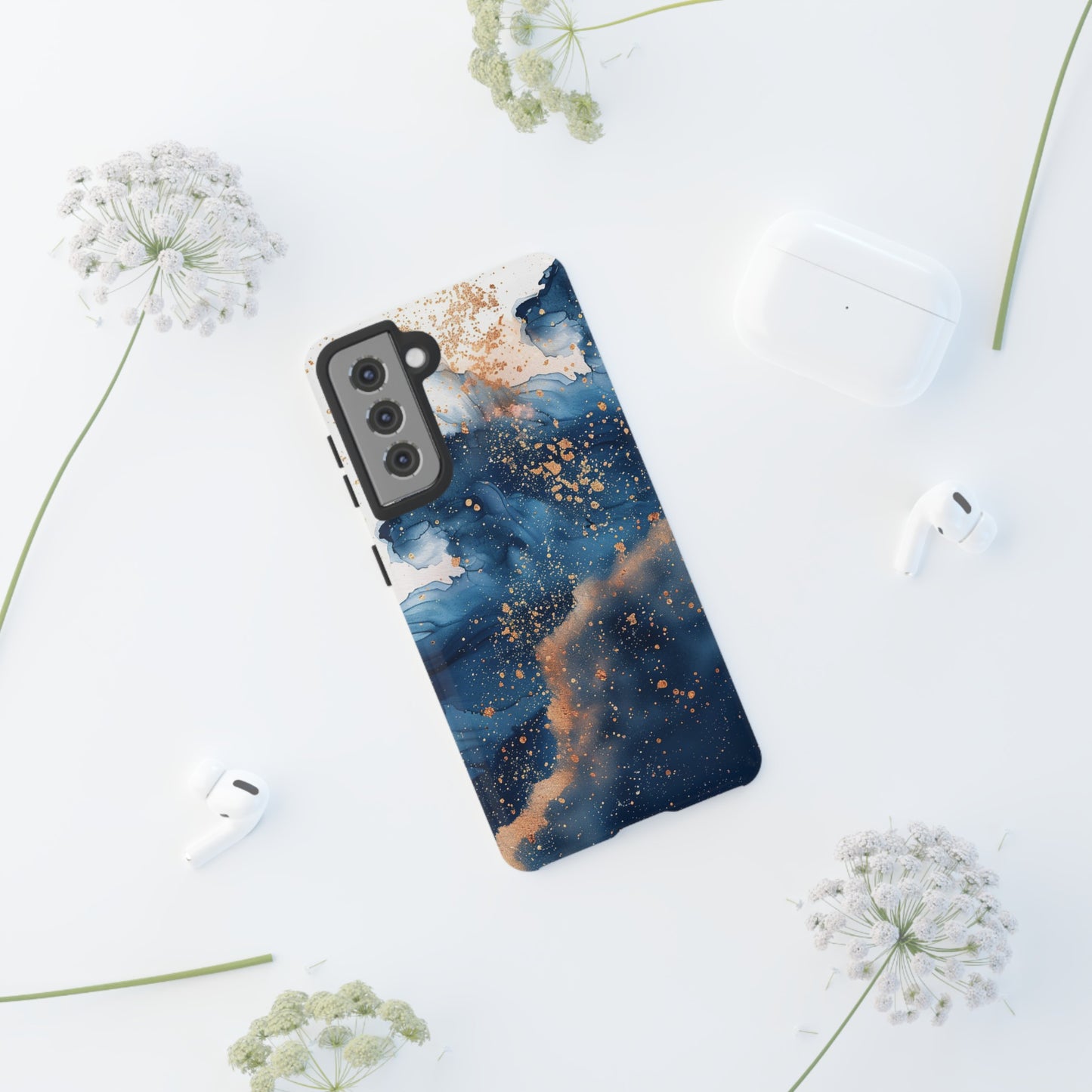 Blue Watercolors Tough Phone Case