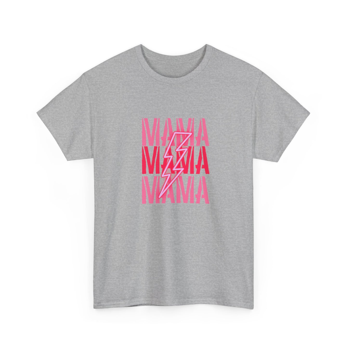 MAMA Lighting Bolt Unisex Heavy Cotton Tee