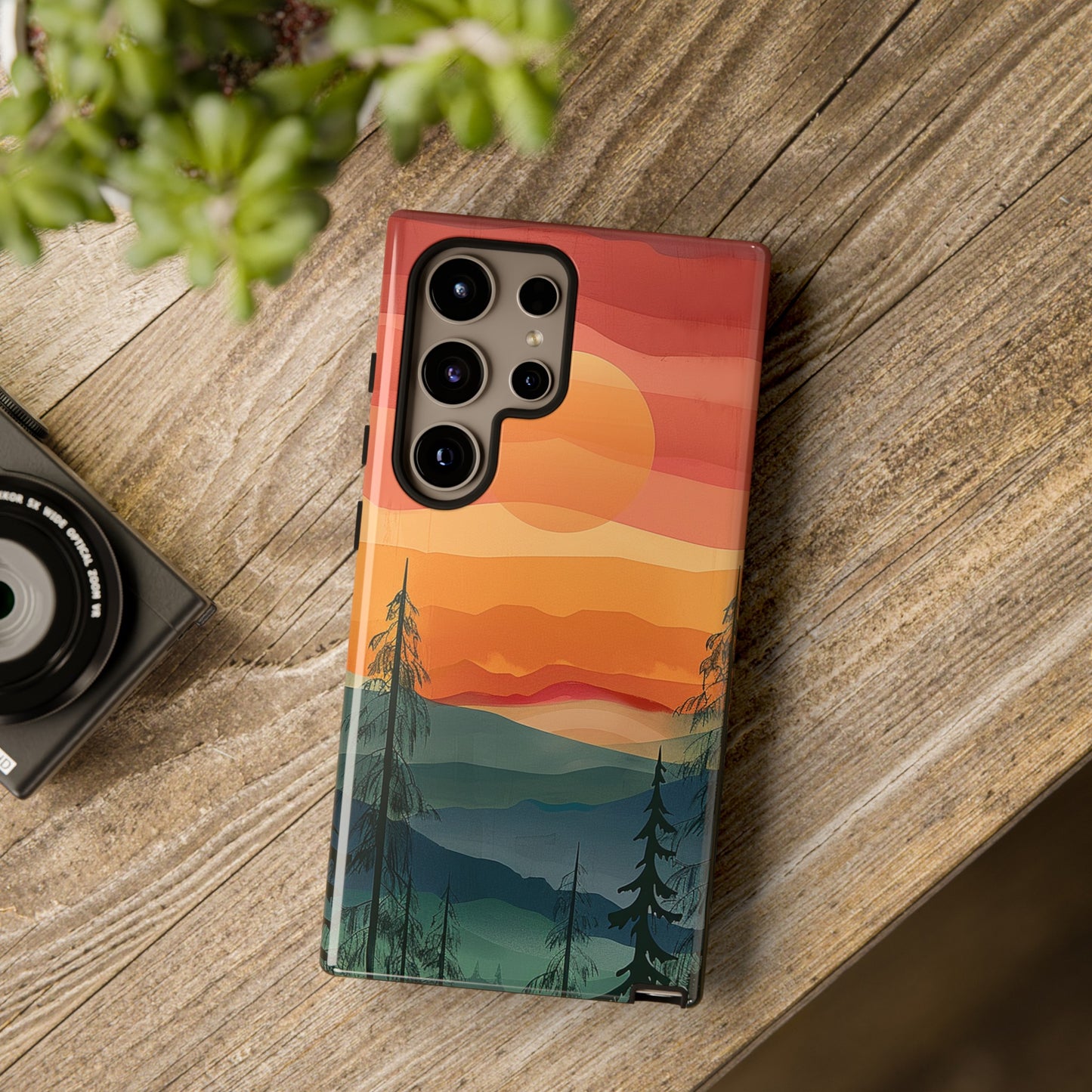 Forest Sunset Tough Phone Case