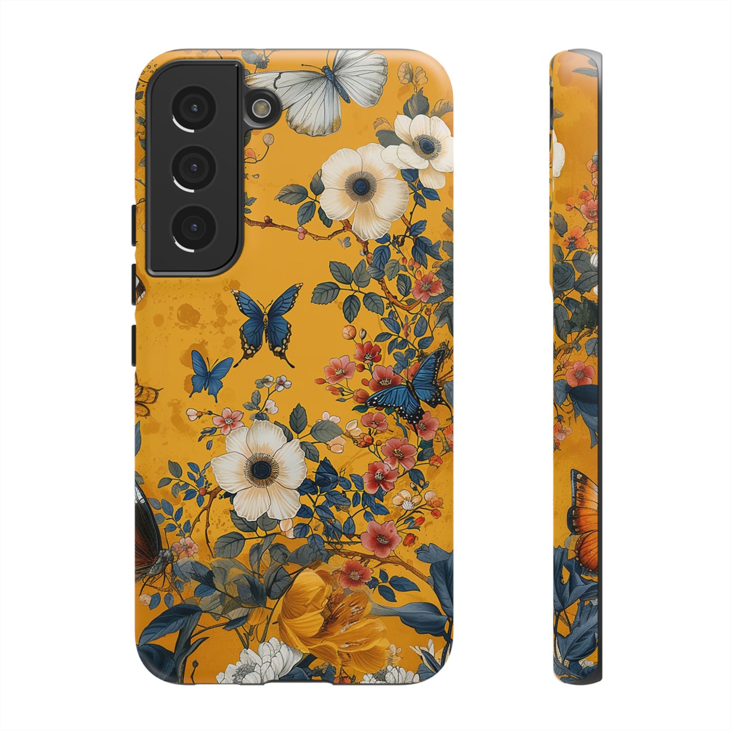 Yellow Floral Tough Phone Case