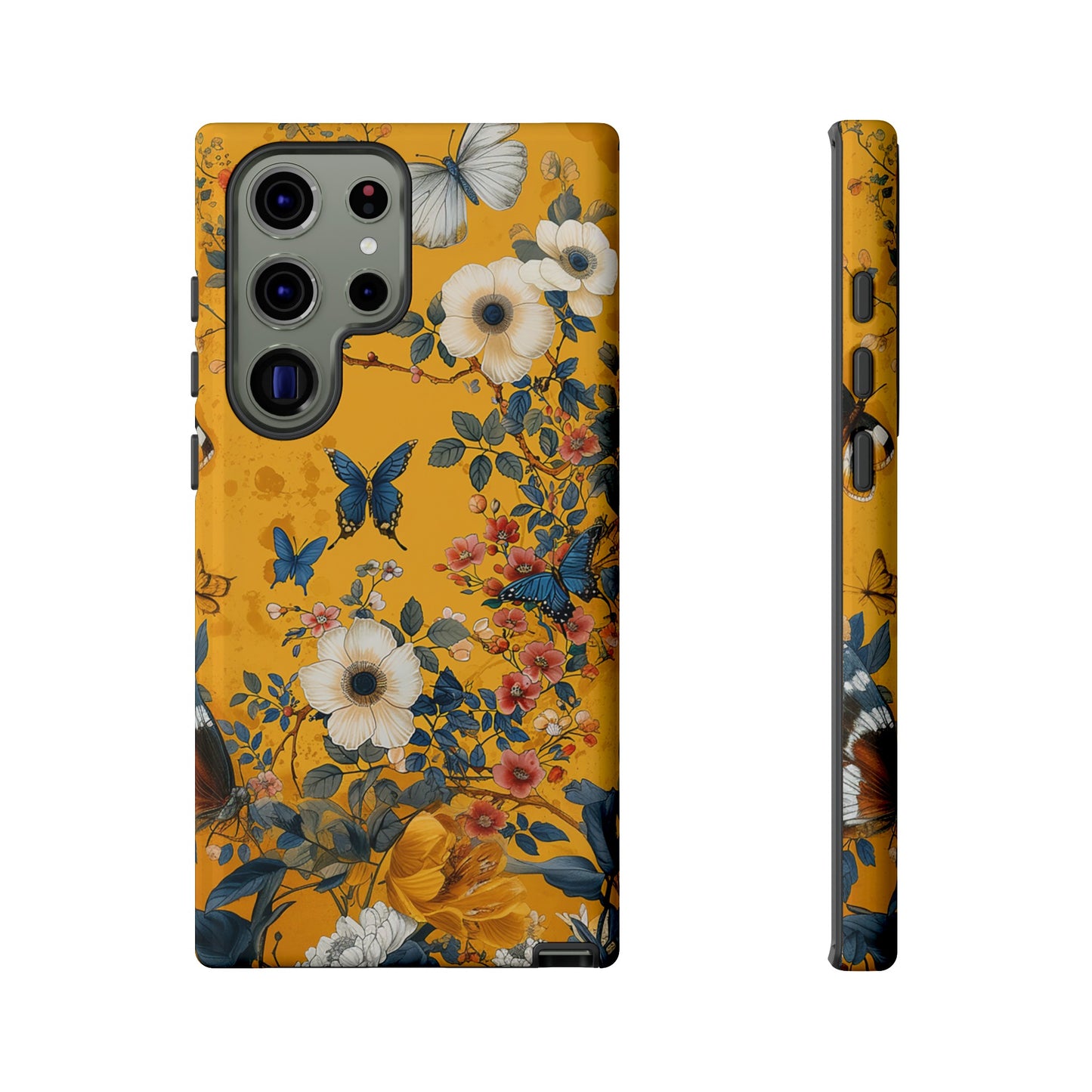 Yellow Floral Tough Phone Case