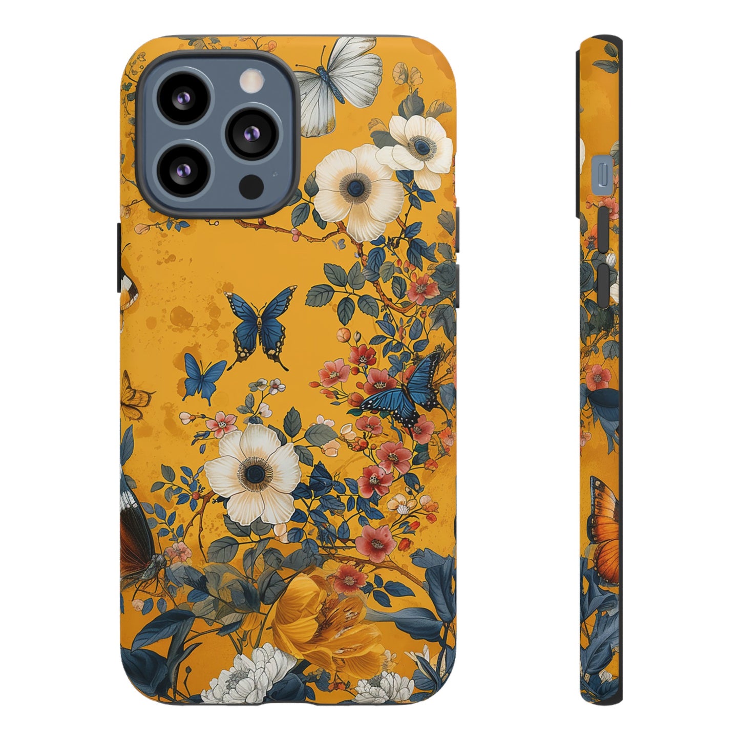 Yellow Floral Tough Phone Case