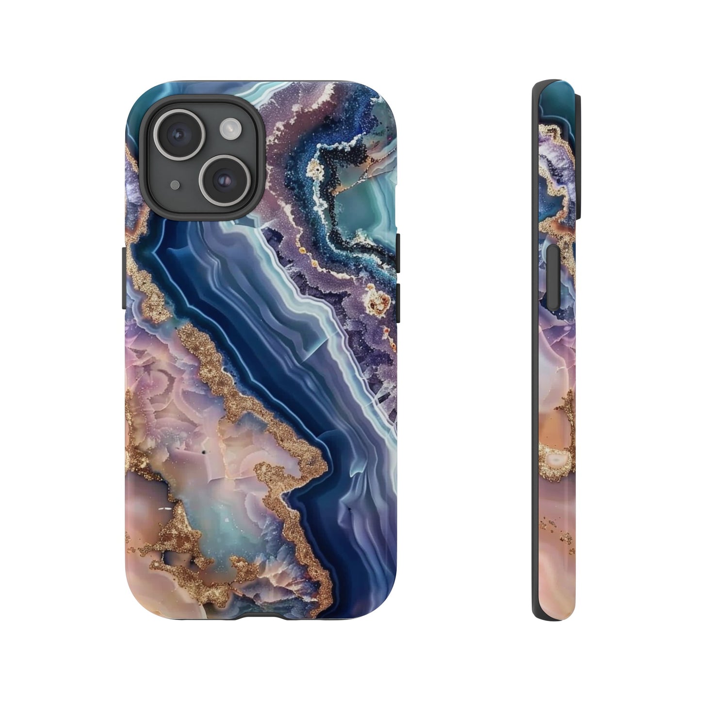 Pink and Blue Agate Tough Phone Case